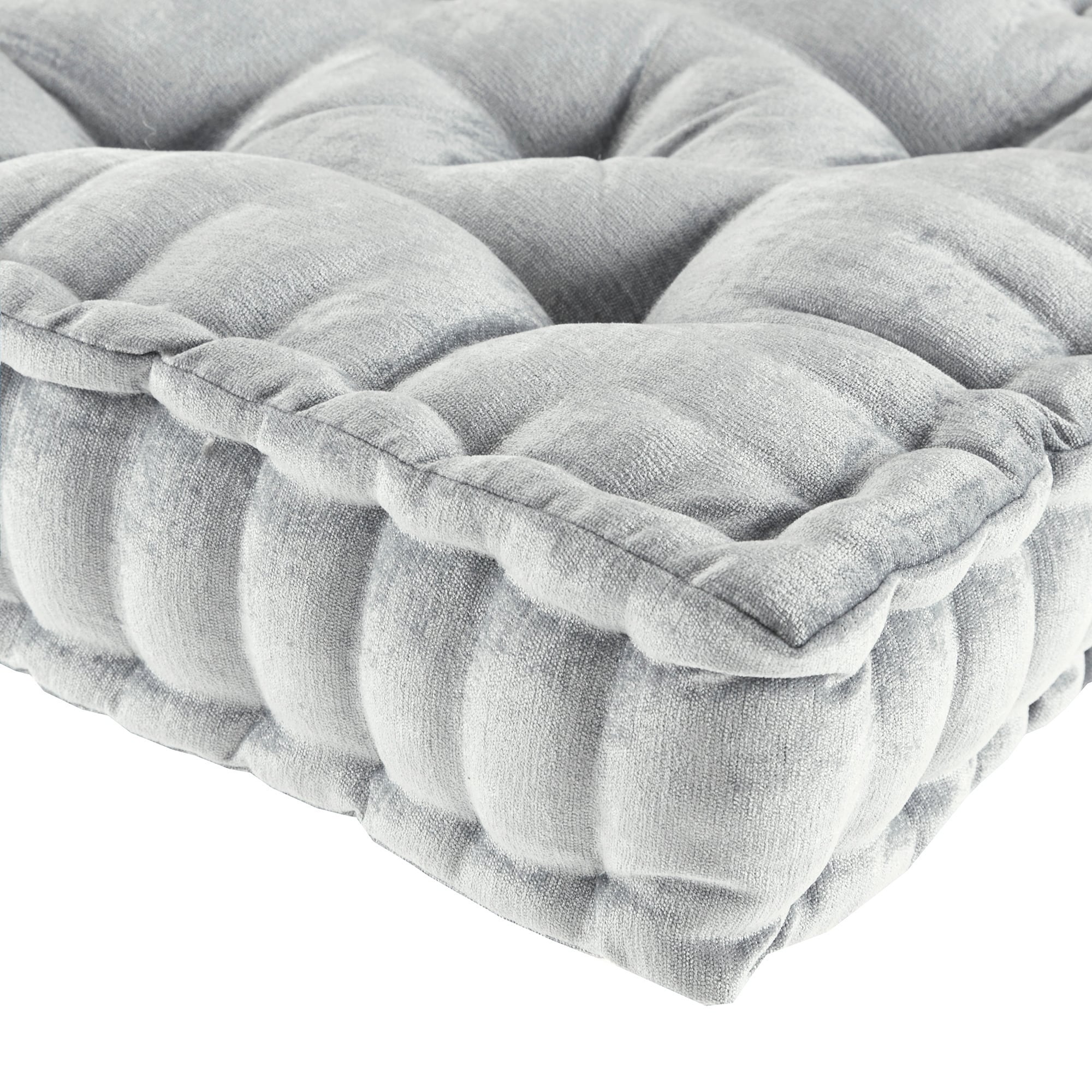 Intelligent Designs Charvi Poly Chenille Square Floor Pillow Cushion