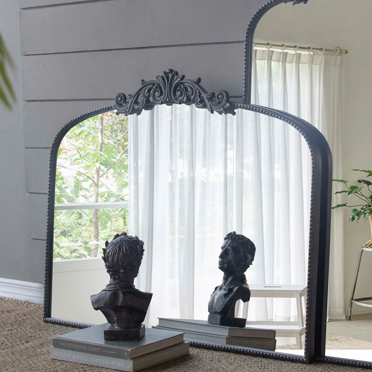 40x31 Large Arch Mirror and Baroque Inspired Frame