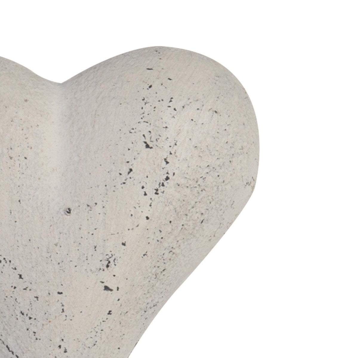 Foreside Home & Garden Rustic White Heart Cast Iron Decorative Wall Hook - 1.75x3.5x5.75