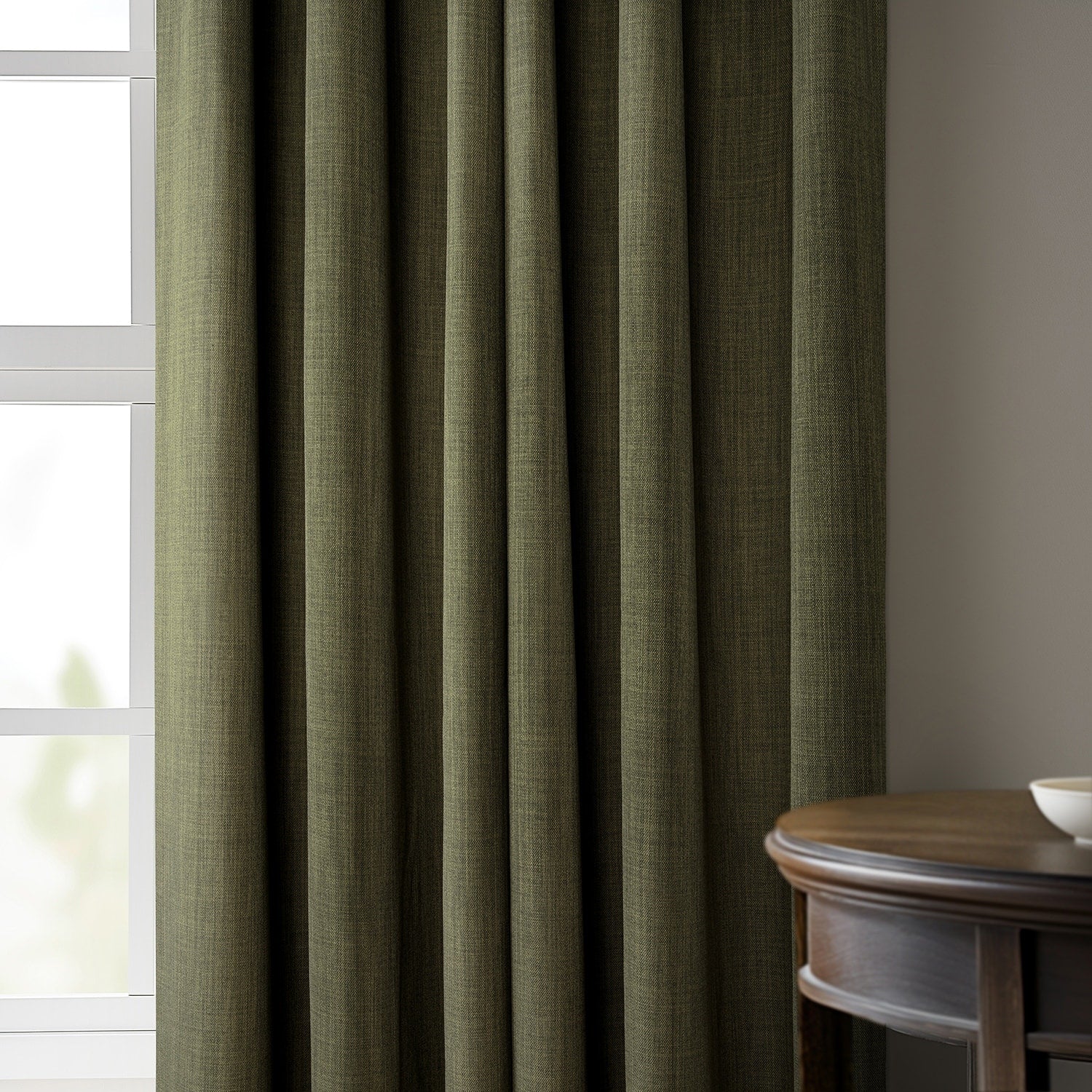 Exclusive Fabrics Faux Linen Extra Wide Room Darkening Curtains (1 Panel)