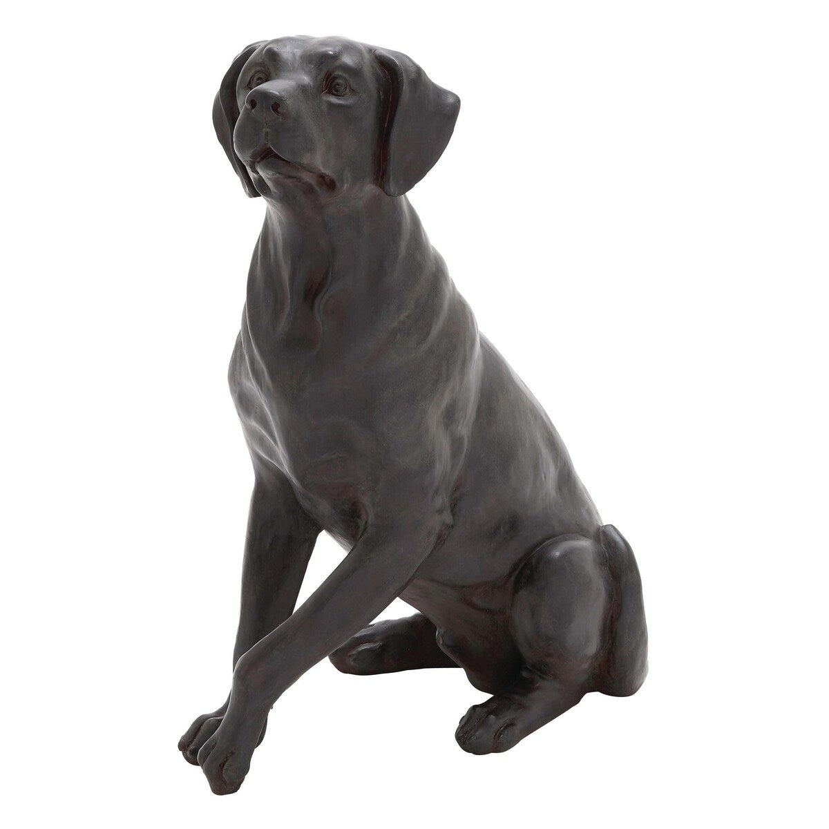 Polystone Dog Decorative Sculpture - Brown - Roche River Decor