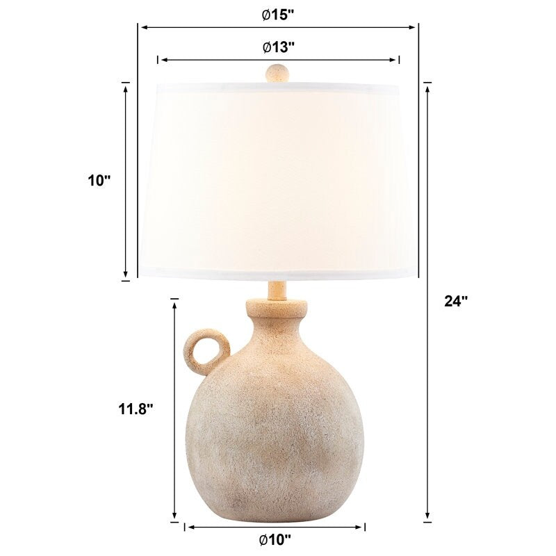 24 Resin USB 3-Way Table Lamp