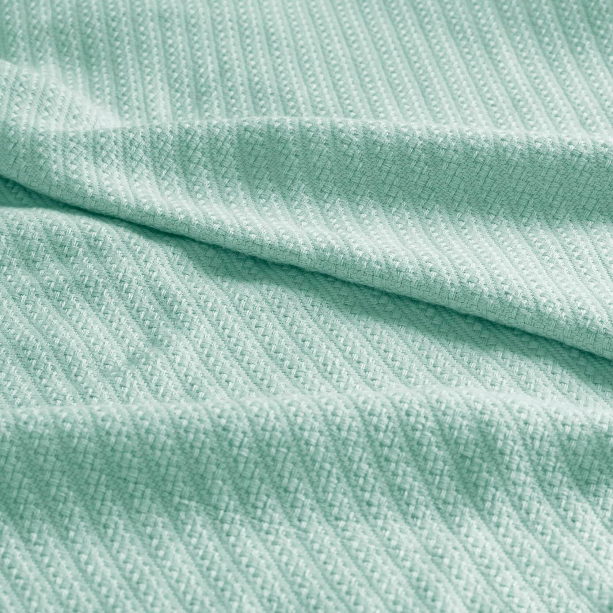 Madison Park Liquid Solid Colored Woven Cotton Blanket