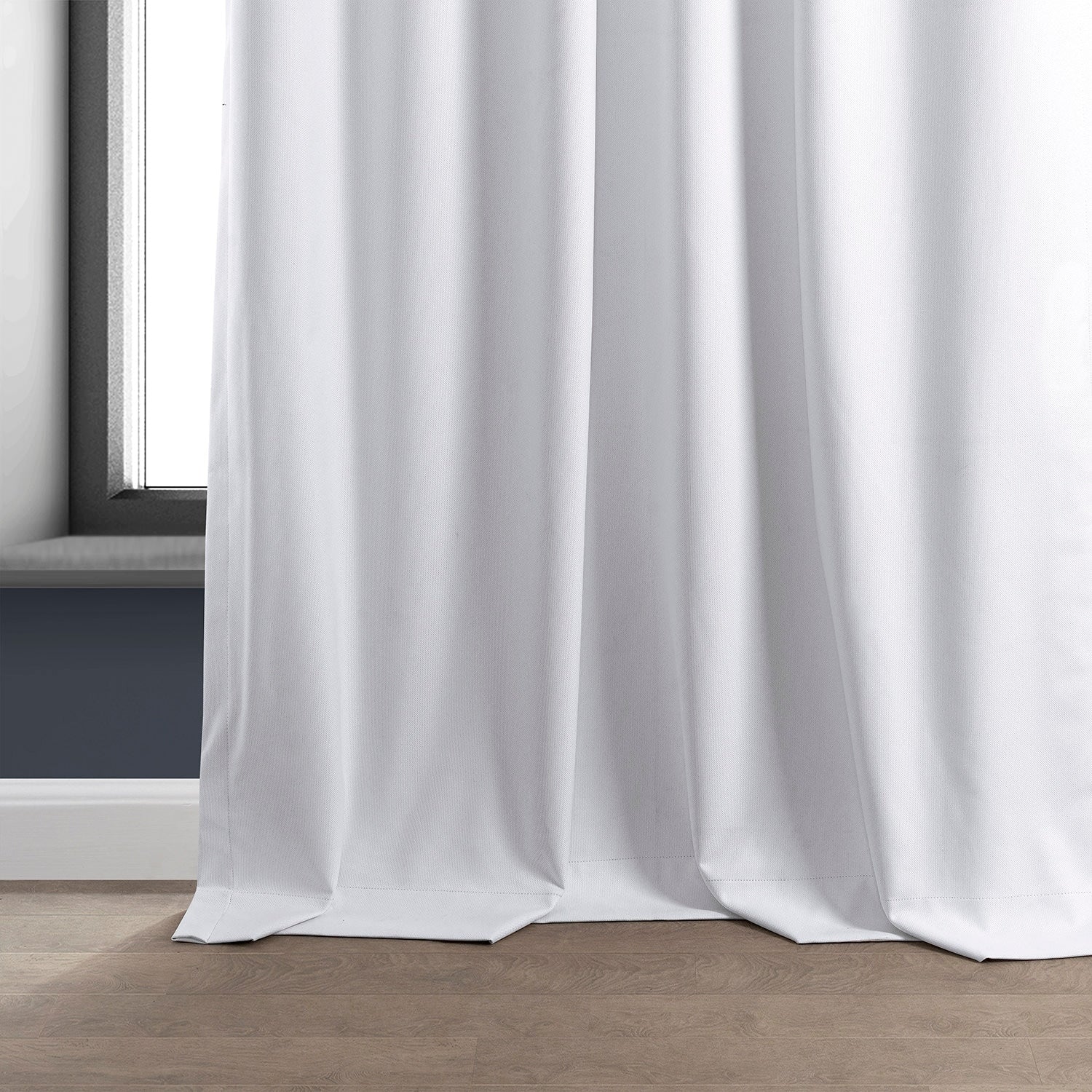 Exclusive Fabrics Performance Linen Luxury Blackout Curtains (1 Panel) - Thermal Insulation, Elegant Blackout Drapery