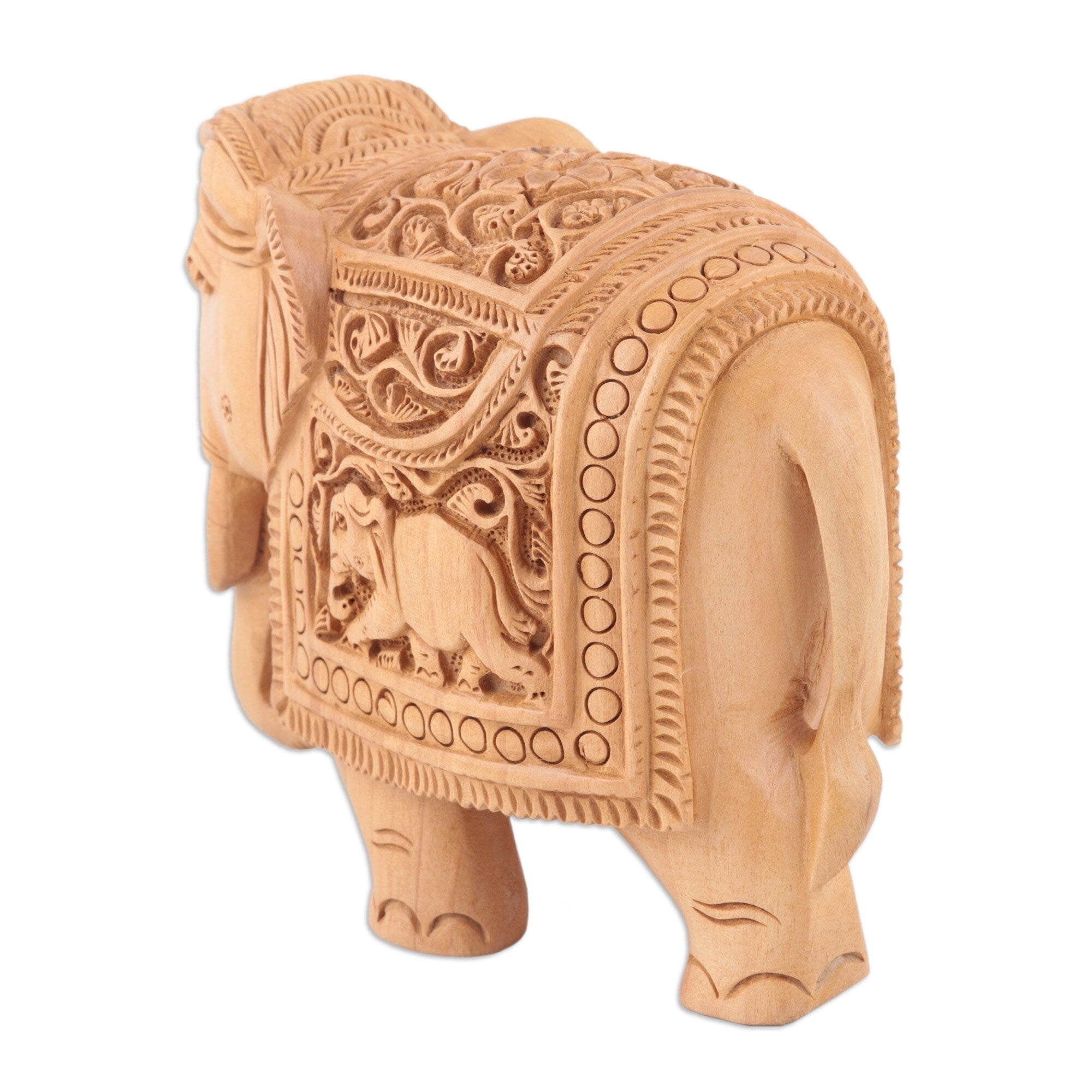 Novica Handmade IN - Indian Grandeur Wood Sculpture