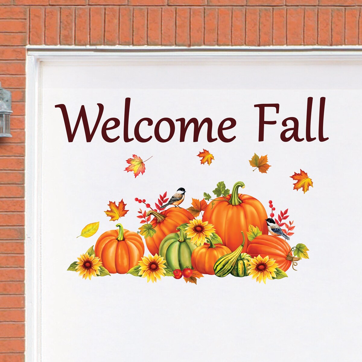 Festive & Colorful Welcome Fall Garage Magnet - 20.000 x 13.130 x 0.380