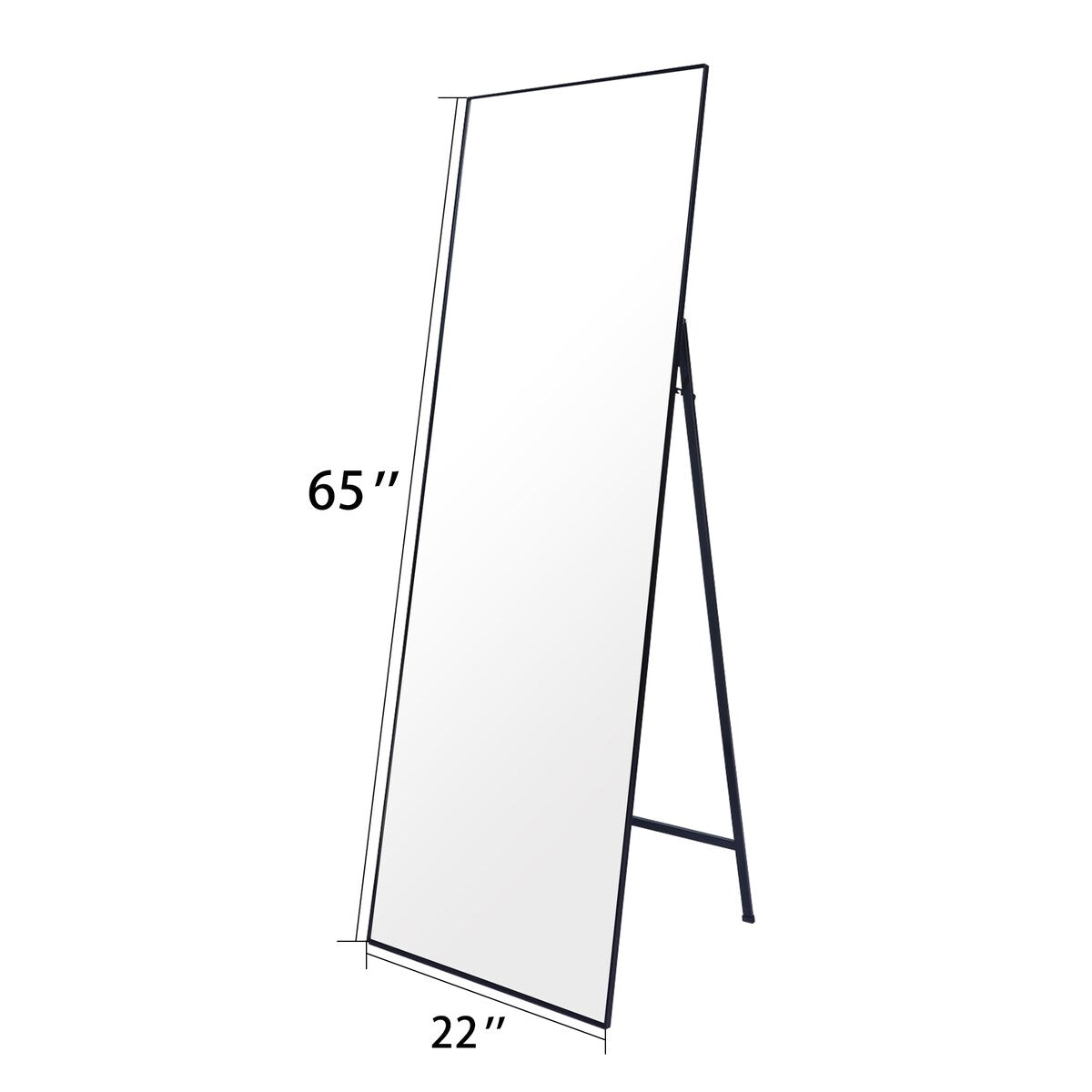 Rectangular Metal Framed Full Length Mirror