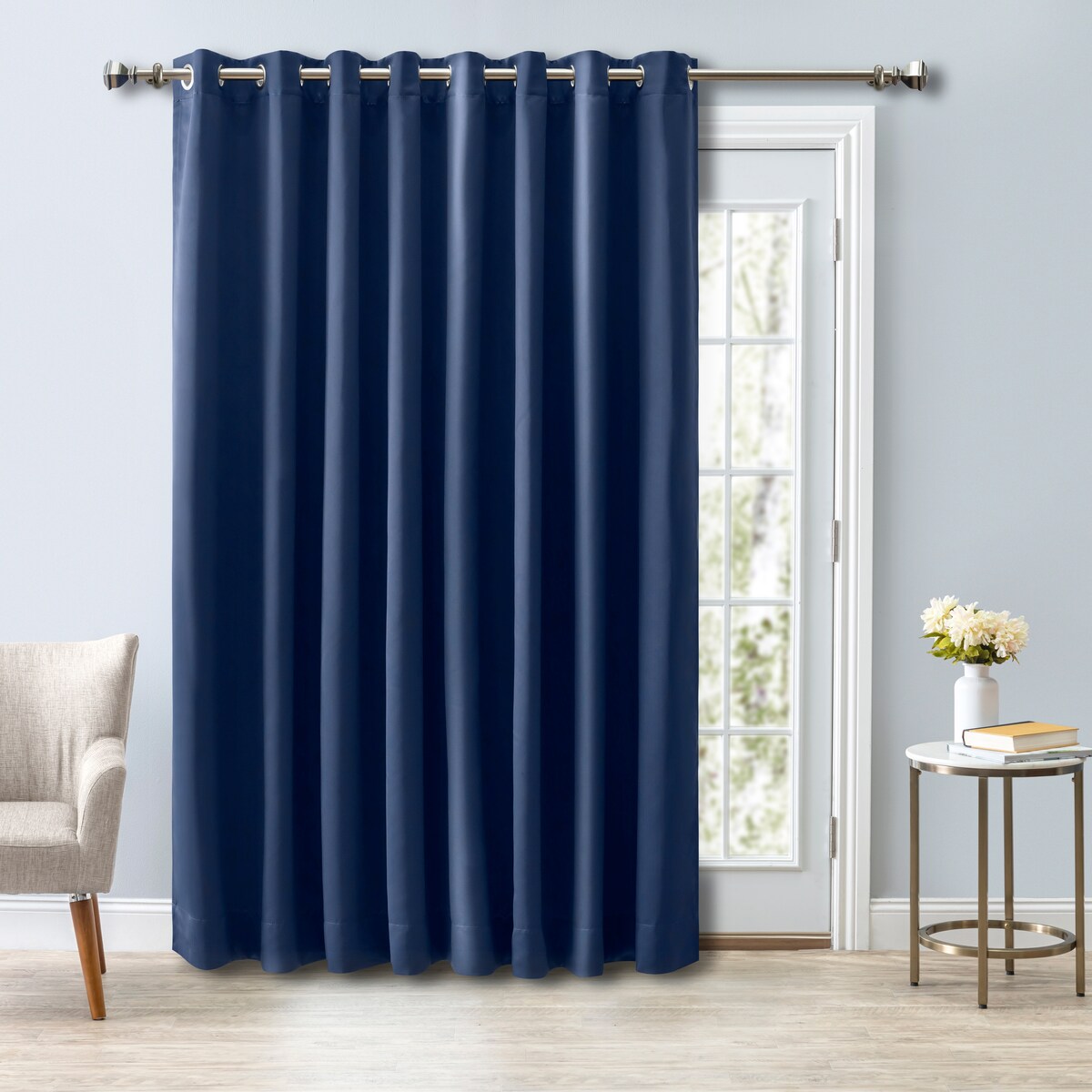 Ultimate Blackout Grommet Top Patio Curtain Panel - 112 Wide