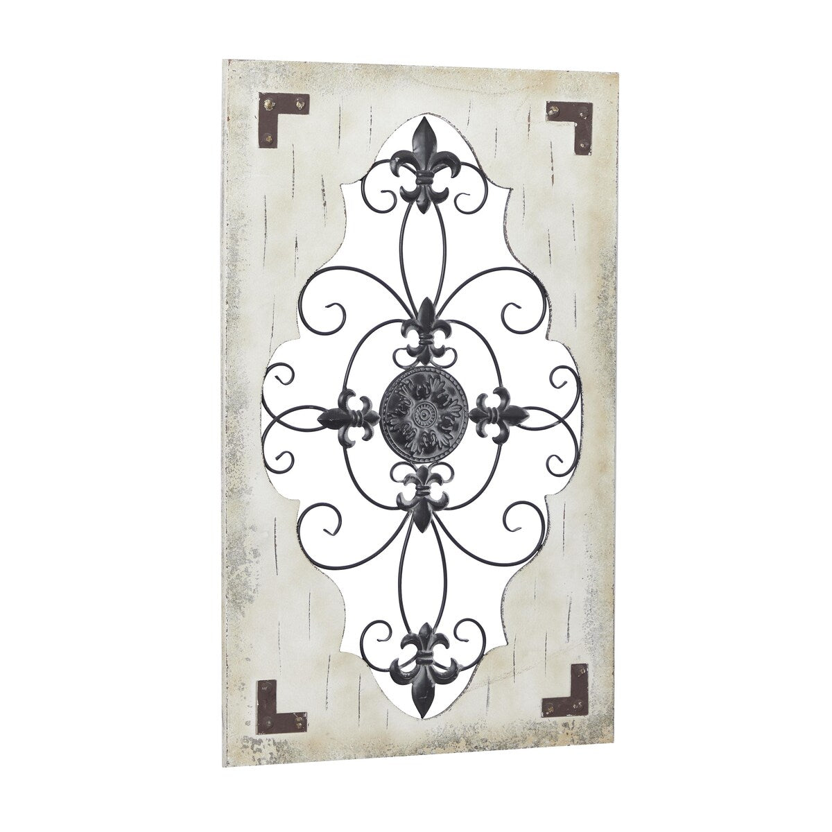 Wood Scroll Home Wall Decor - Cream - Roche River Decor