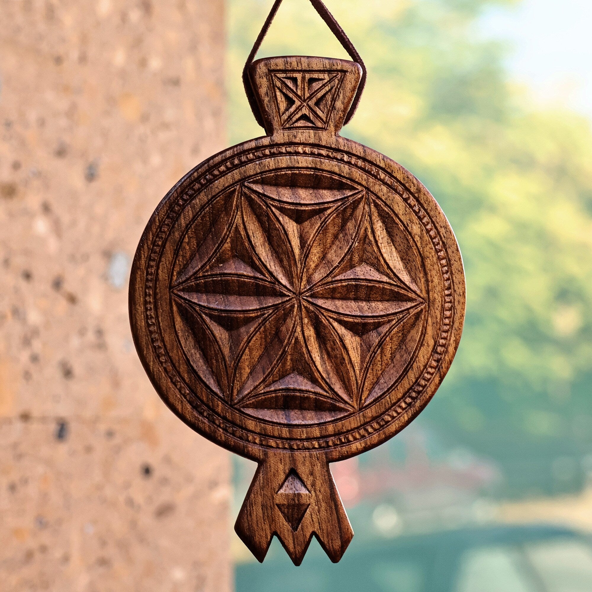 Novica Handmade Passion Amulet Wood Wall Decor