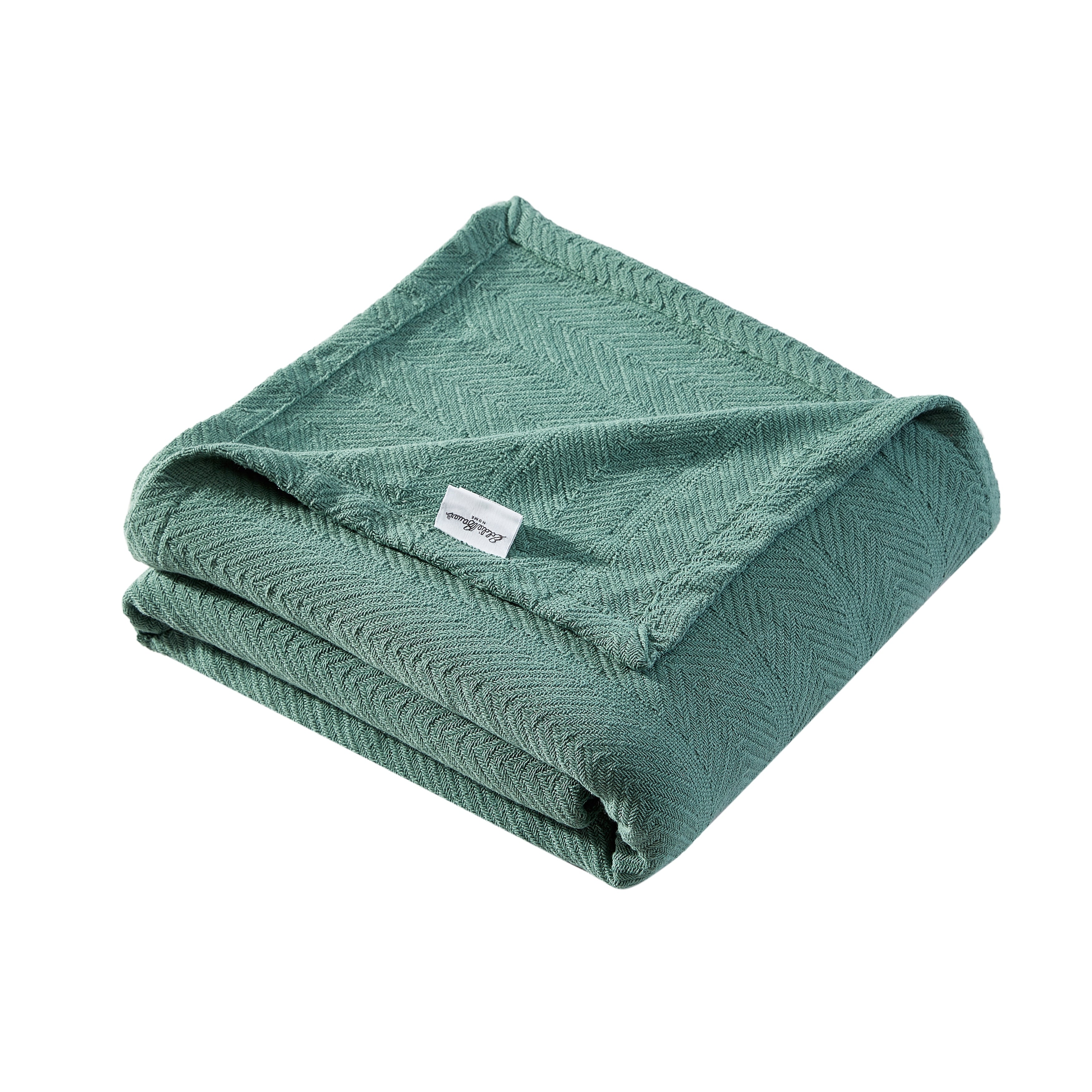 Eddie Bauer Herringbone Cotton Reversible Blanket