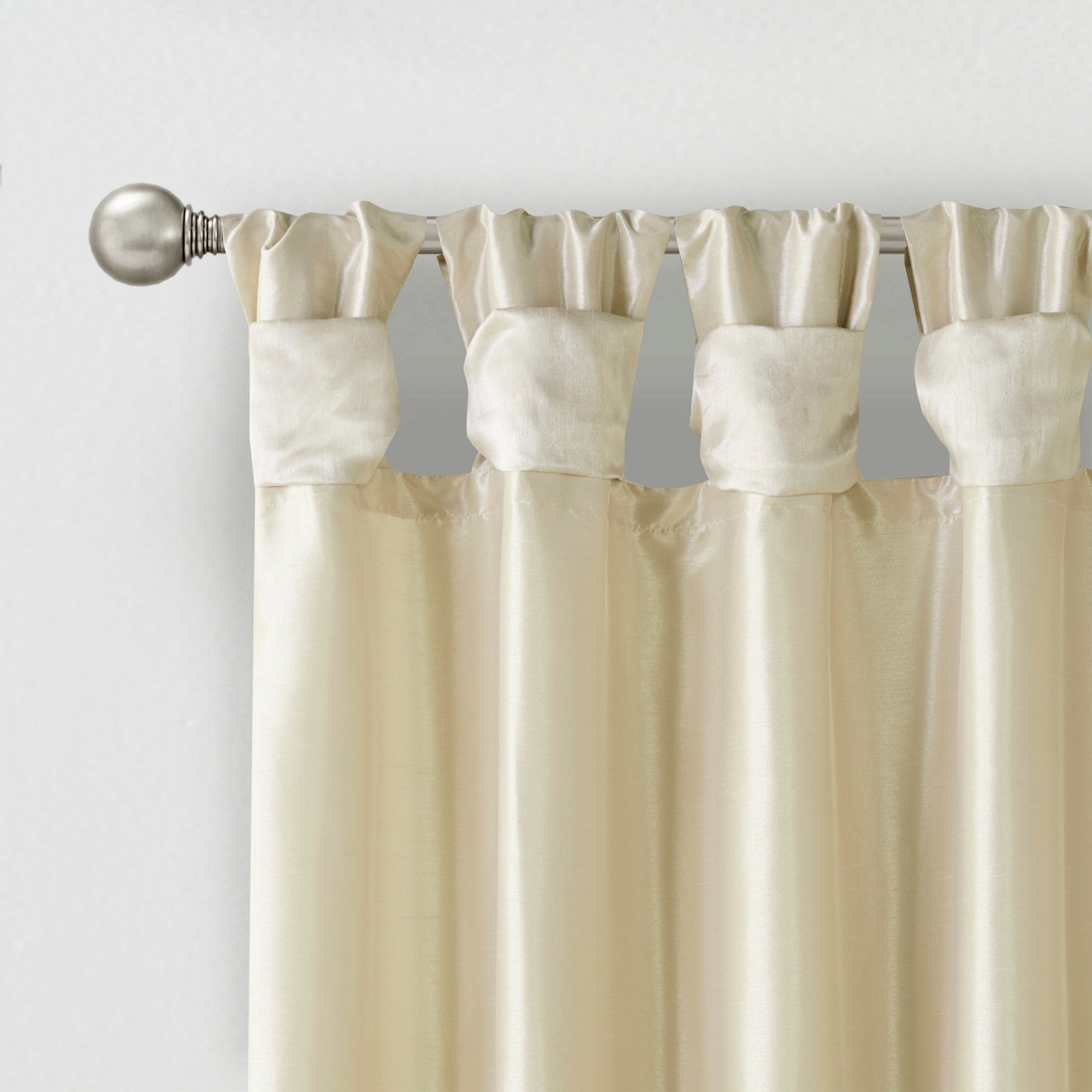 Madison Park Natalie Twisted Tab Lined Single Curtain Panel