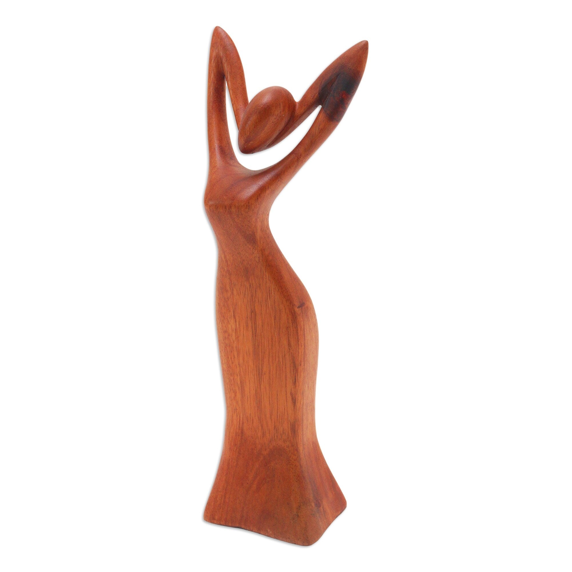 Novica Handmade Self Love Wood Sculpture