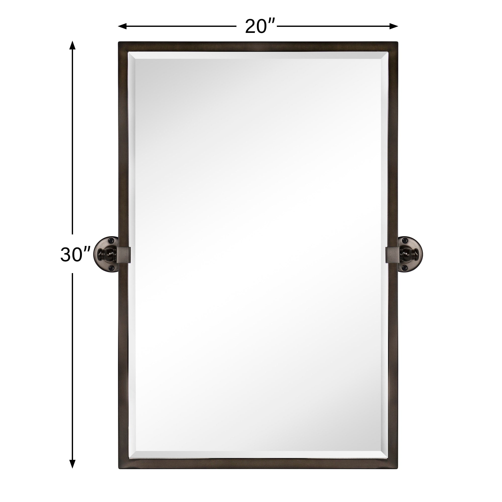 TEHOME Blakley Rectangle Metal Wall Mirror