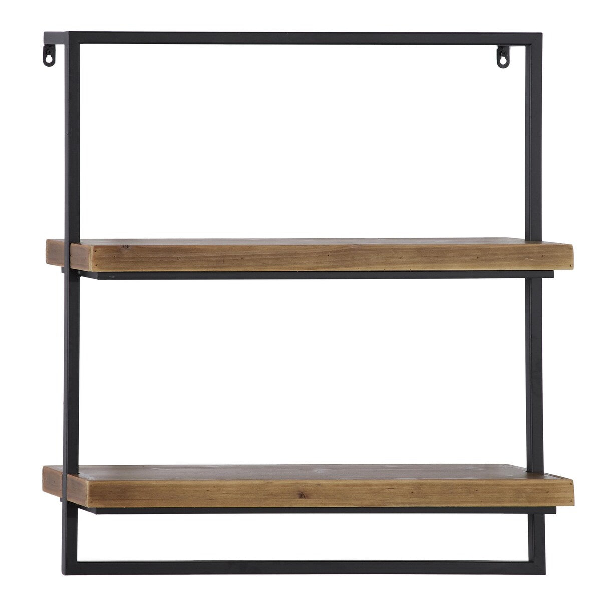 Metal 2 Shelves Wall Shelf - Brown - Roche River Decor