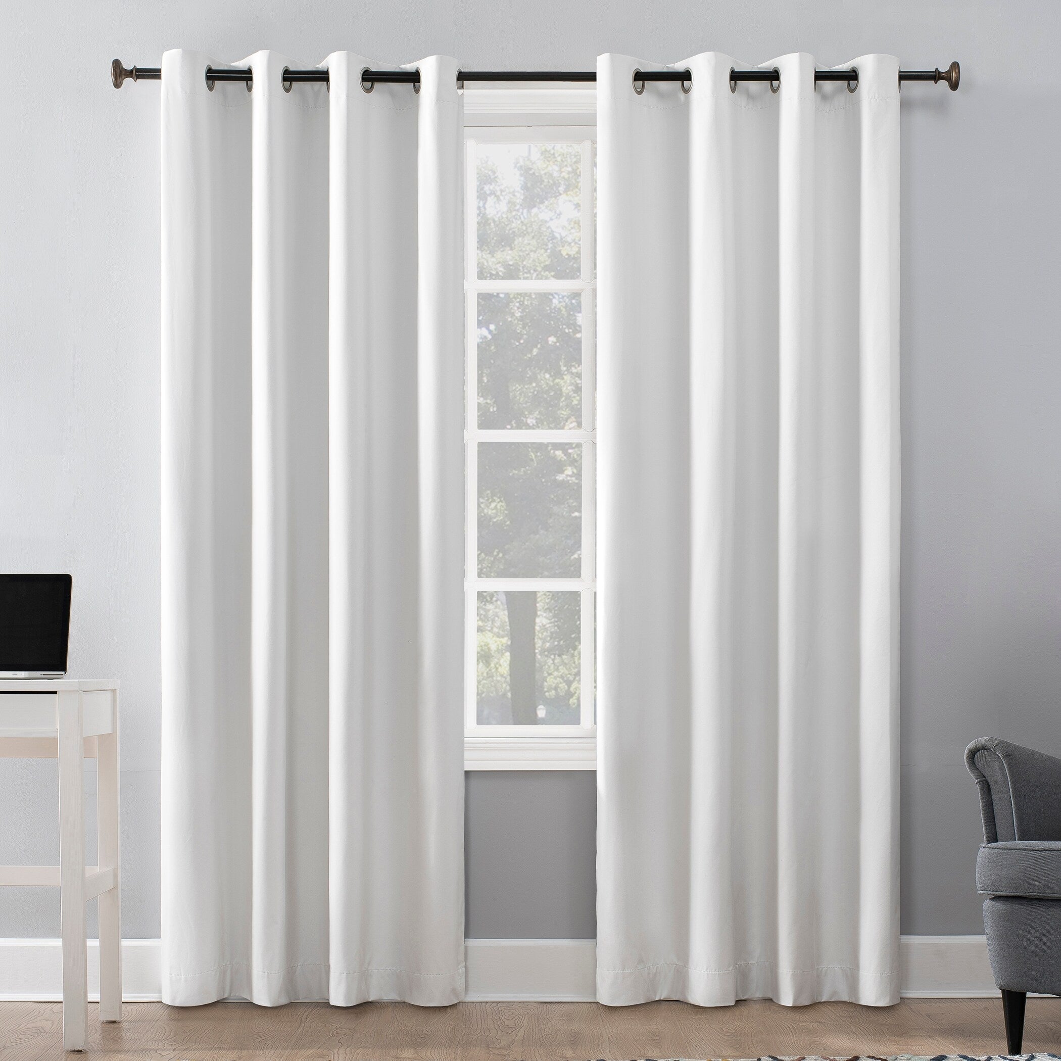 Sun Zero Duran Thermal Insulated Total Blackout Grommet 1-Piece Curtain Panel, Single Panel