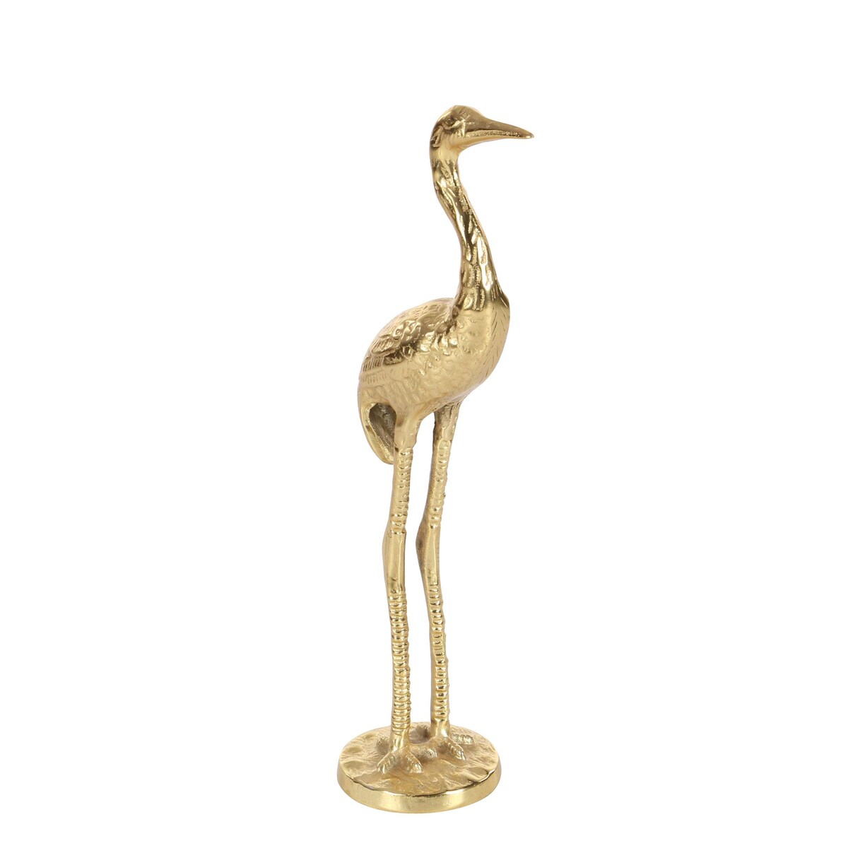 Aluminum Metal Flamingo Decorative Sculpture - Set of 2 Gold - Roche River Decor