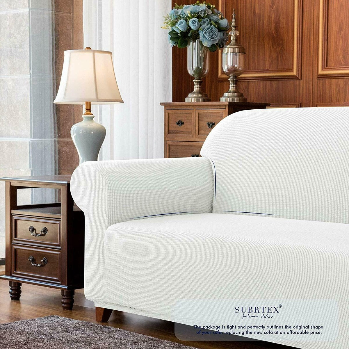 Subrtex 1 Piece Sofa Slipcover Stretch Spandex Furniture Protector