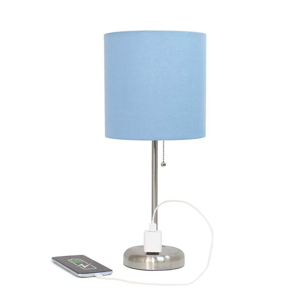 Simple Designs 9.5 Desk Lamp with Charging Outlet and LED Bulb Included - 19.50