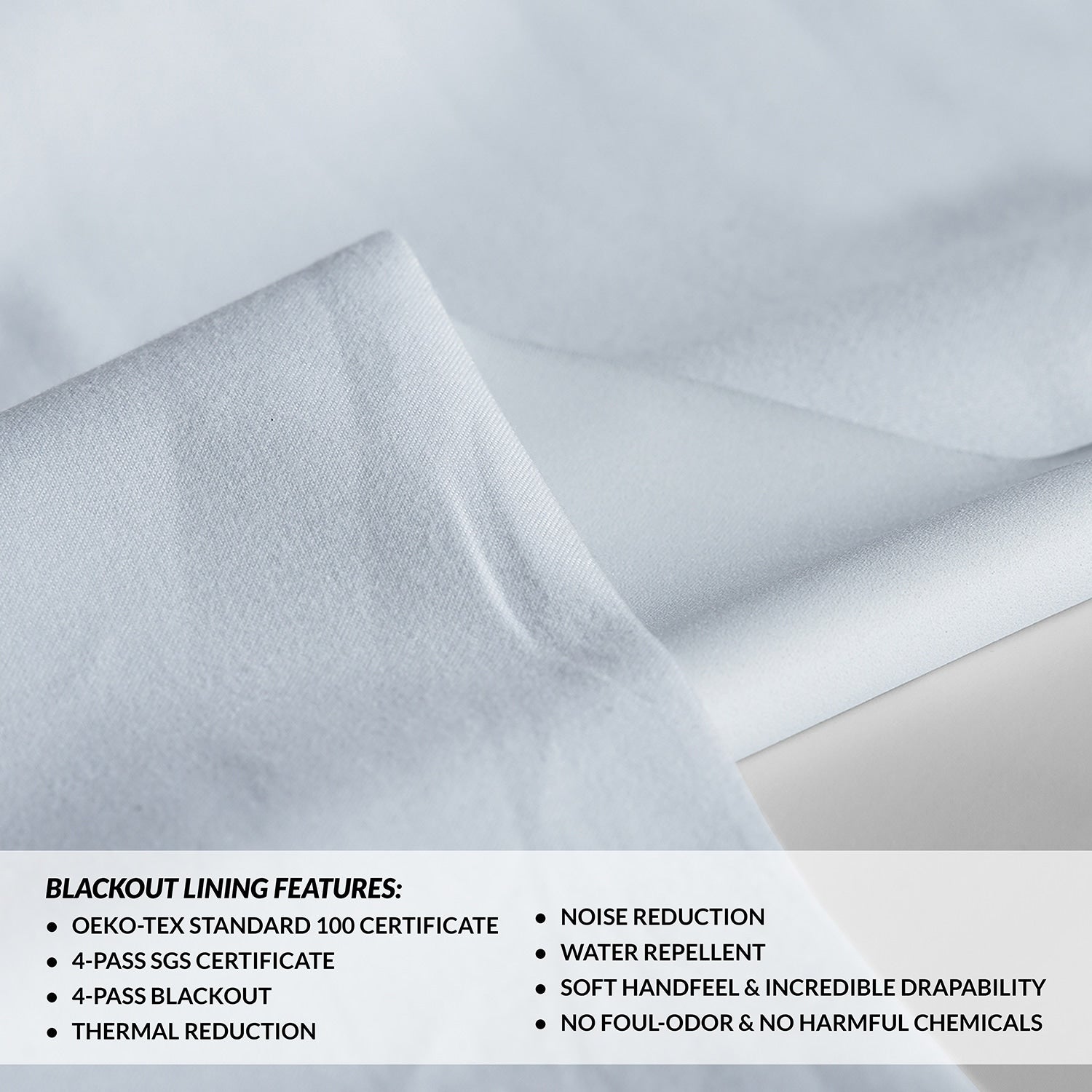 Exclusive Fabrics Performance Linen Luxury Blackout Curtains (1 Panel) - Thermal Insulation, Elegant Blackout Drapery