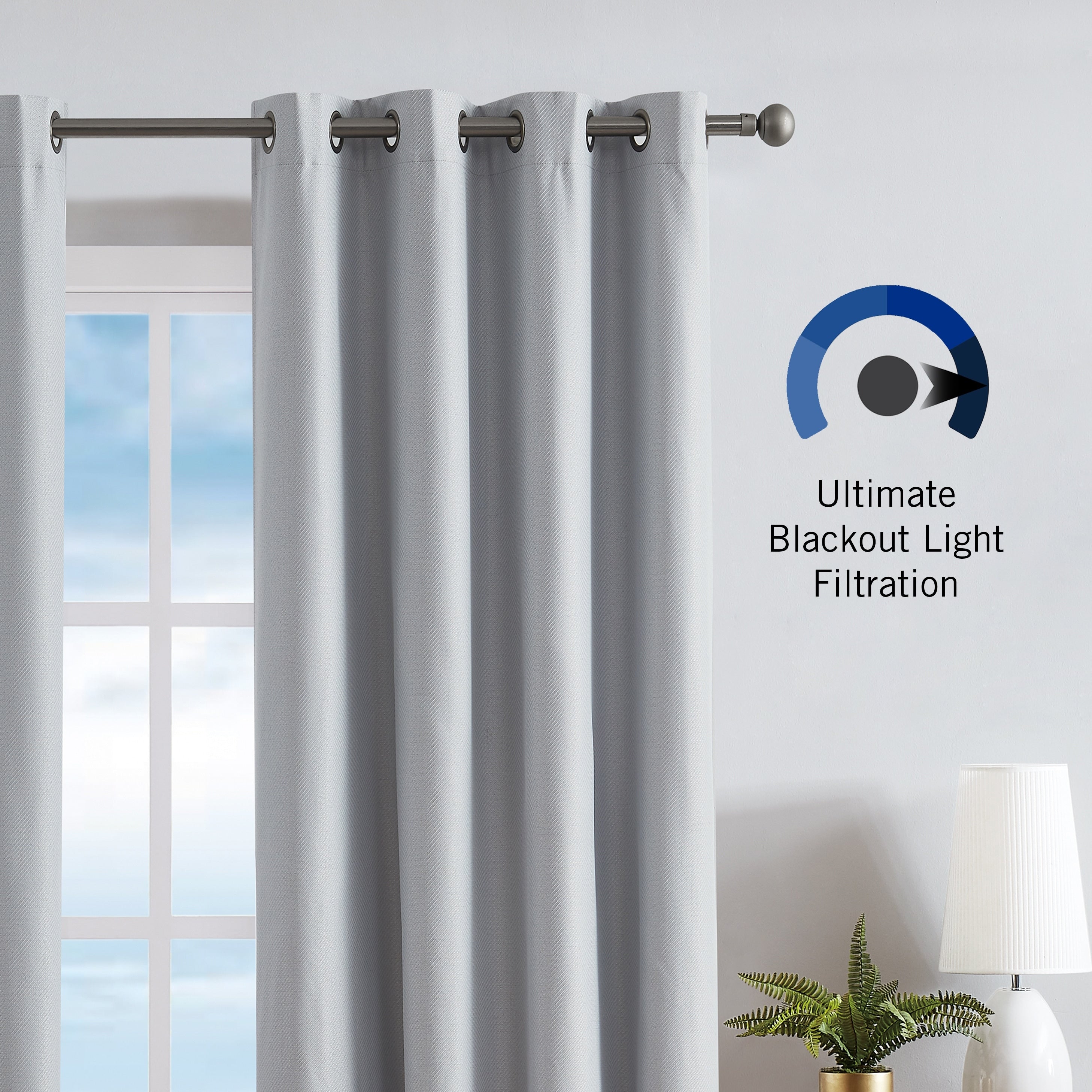 Nautica Providence Ultimate Blackout Extra Wide Curtains (Set of 2)