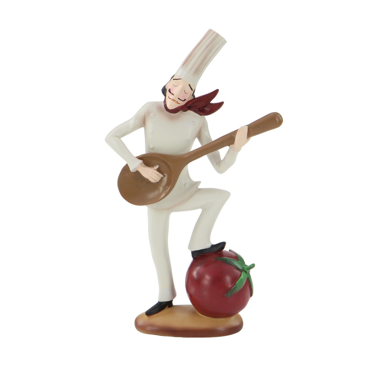 Polystone Chef Decorative Sculpture with Musical Instruments - Set of 3 White - Roche River Decor