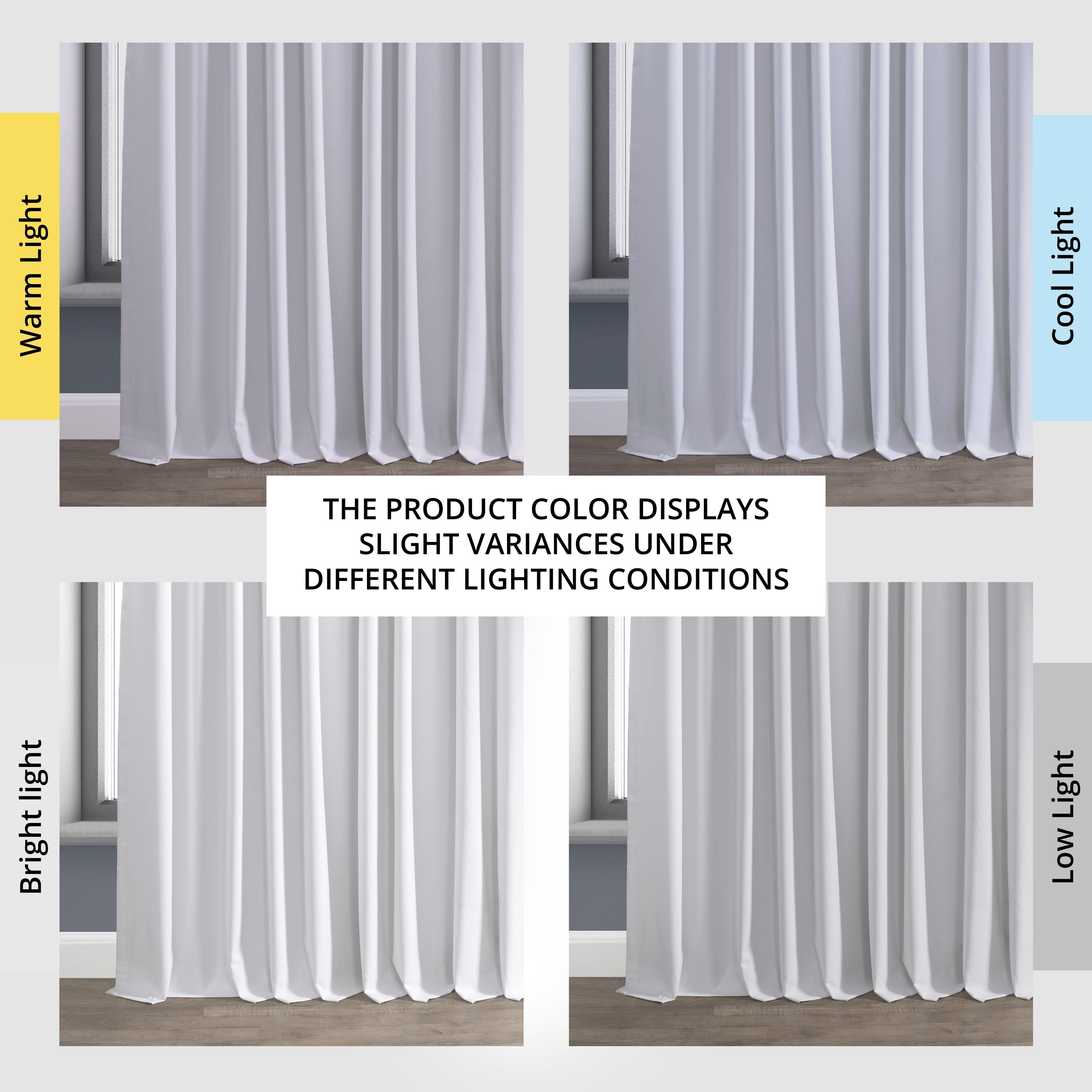 Exclusive Fabrics Extra Wide Performance Linen Blackout Curtains (1 Panel) Thermal Insulated Window Curtains