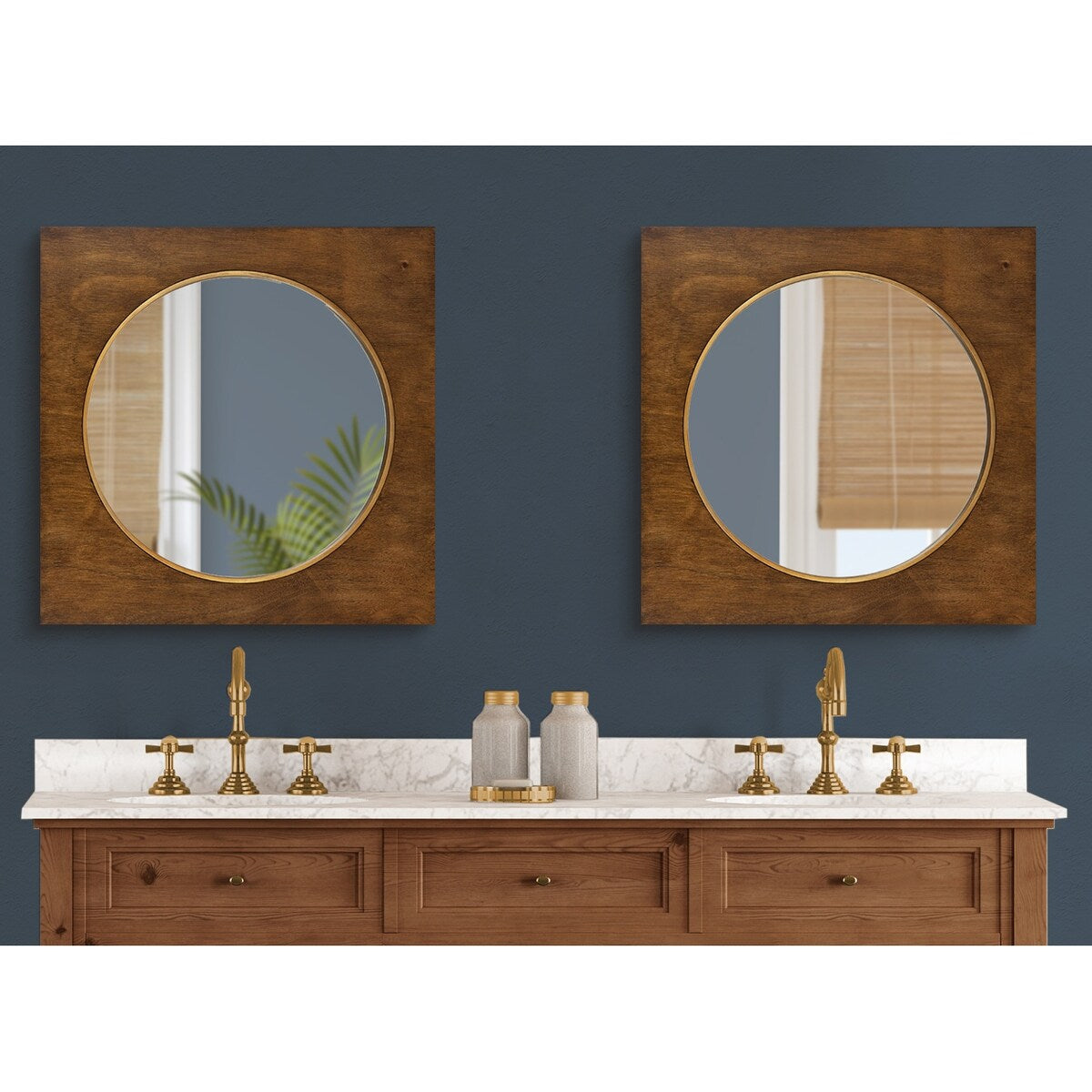 Kate and Laurel Ringstead Square Accent Mirror - 23x23