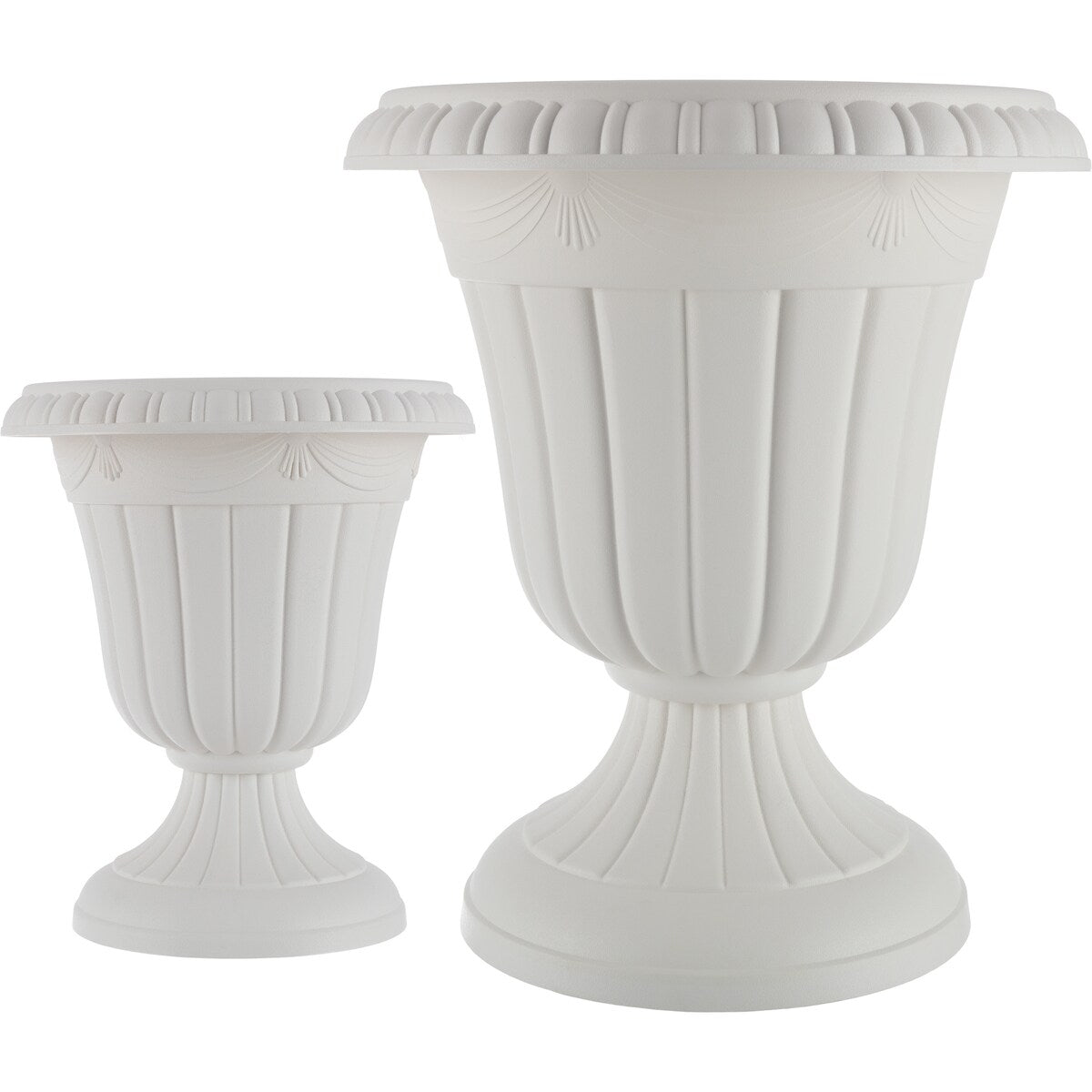 Pure Garden Large and Small Outdoor Urn Planter 2-Pack - Pack of 2