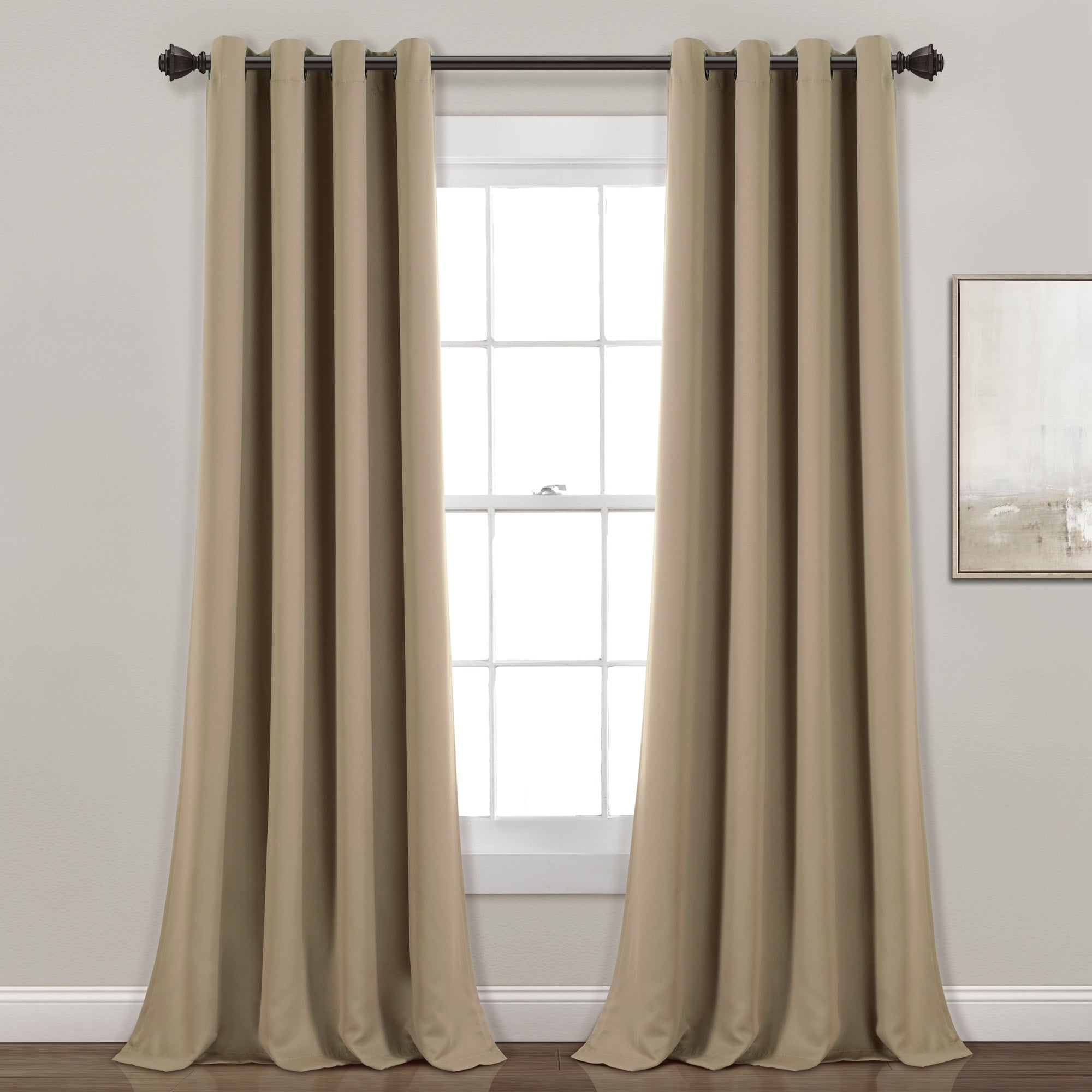 Lush Decor Insulated Grommet Blackout Curtain Panel Pair