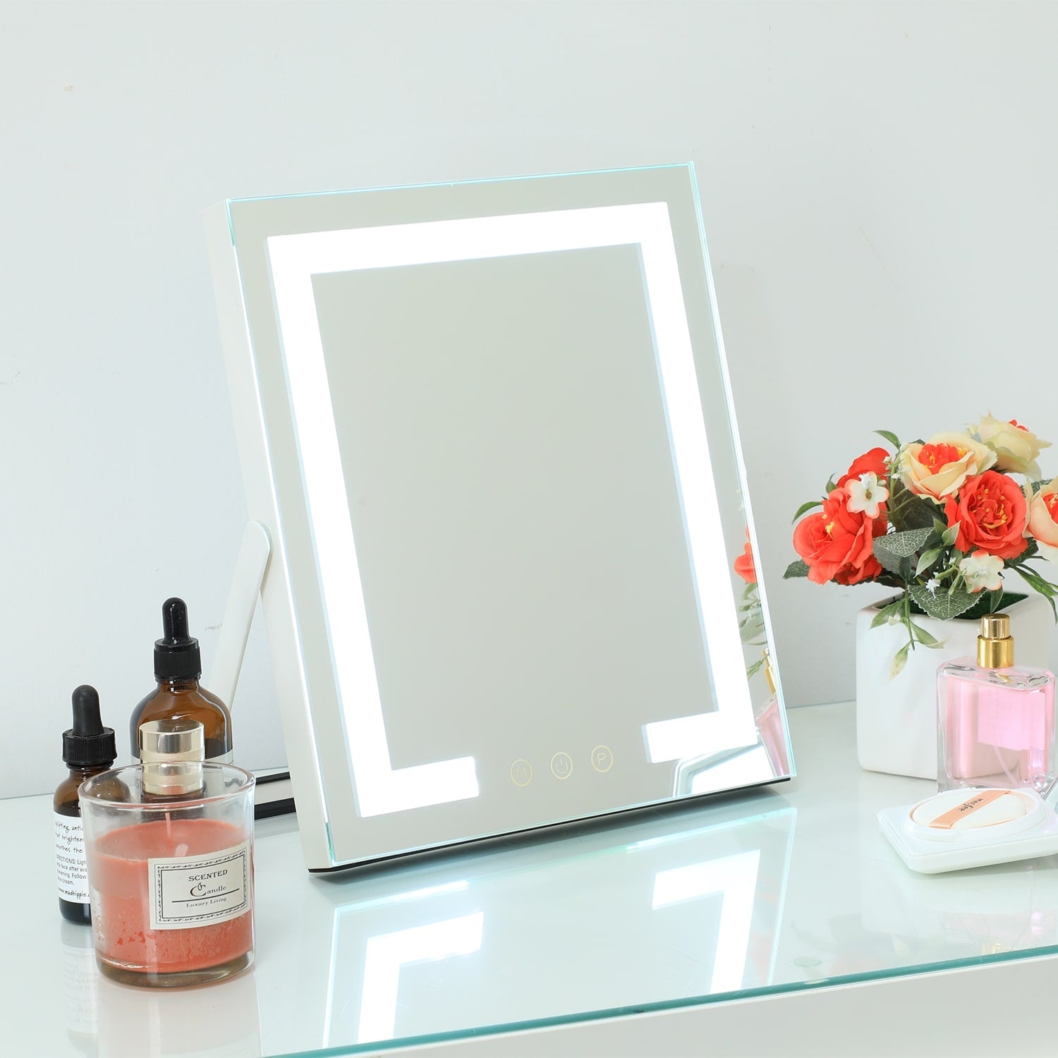 Hollywood Vanity Makeup Mirror for Dressing Table, 25 x 30 cm