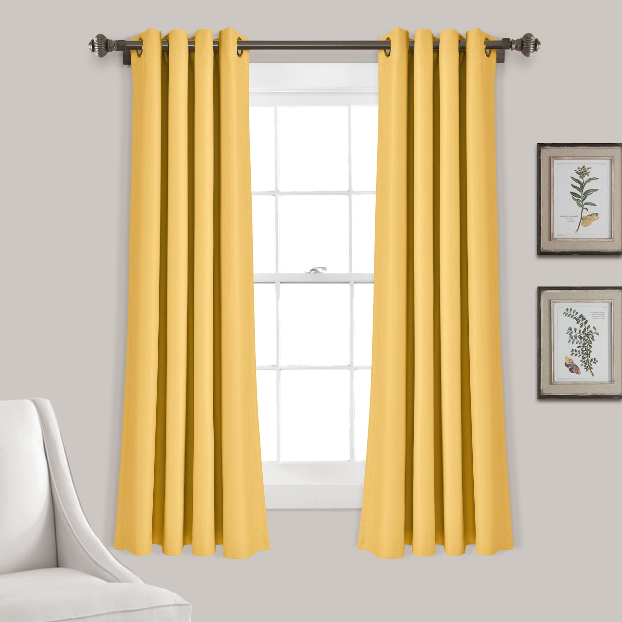 Lush Decor Insulated Grommet Blackout Curtain Panel Pair