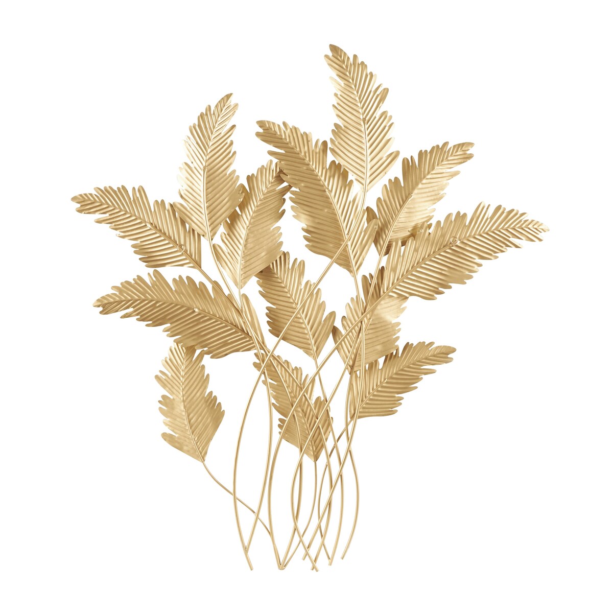 Metal Leaf Layered Home Wall Decor - Gold - Roche River Decor