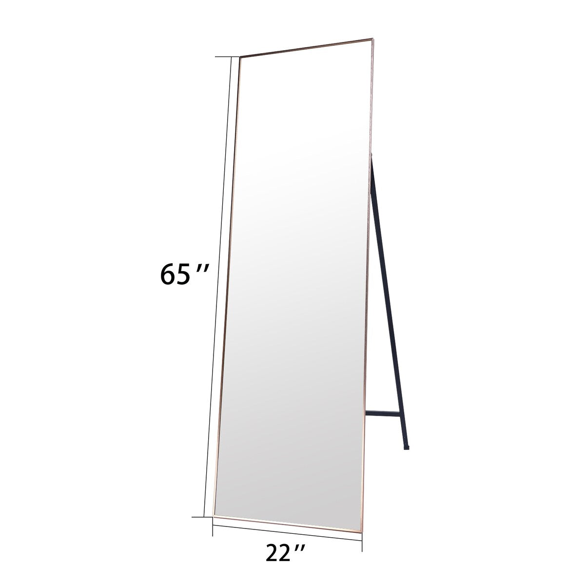 Rectangular Metal Framed Full Length Mirror