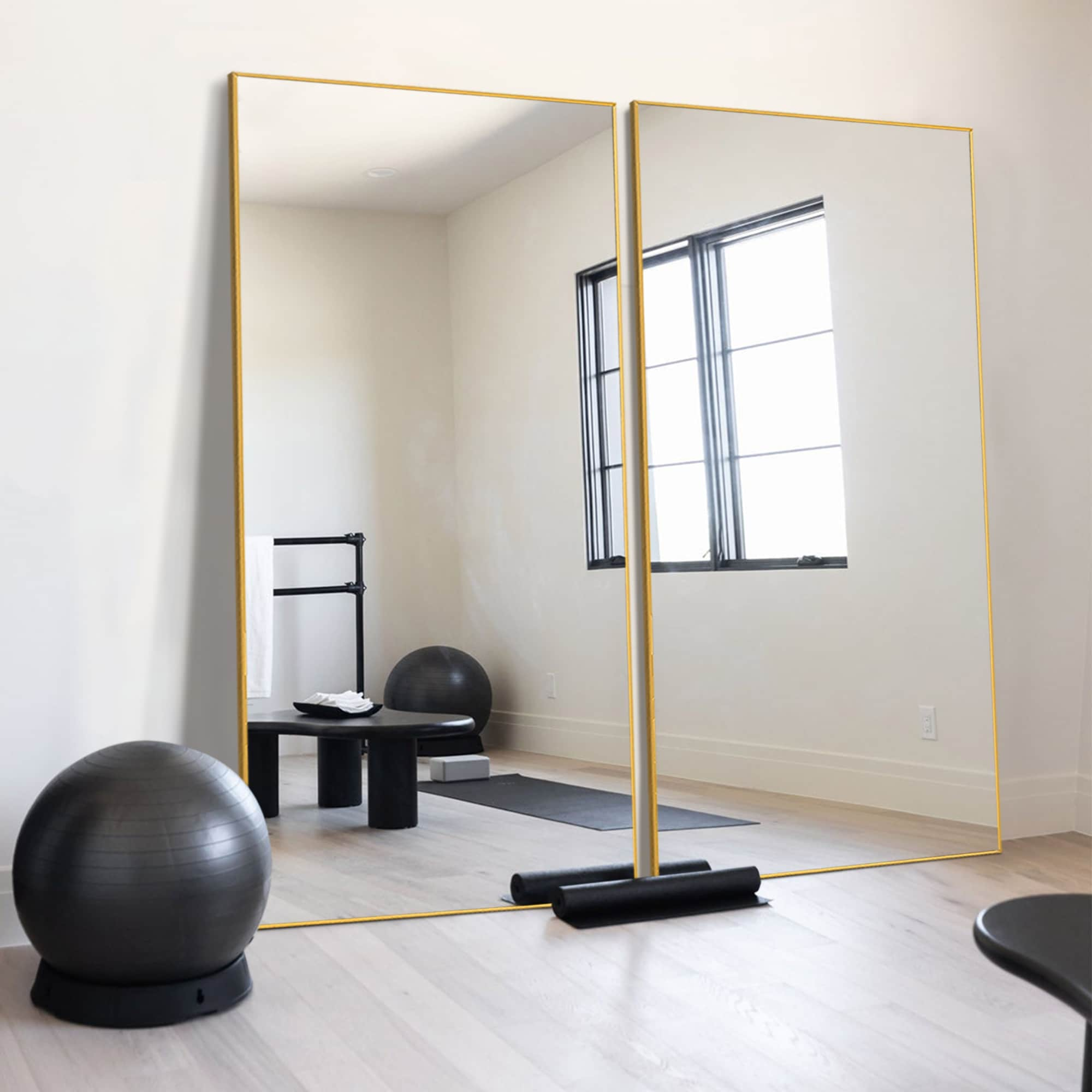 Rectangle Full Length Mirror,Floor Mirror with Stand,Hanging/Leaning