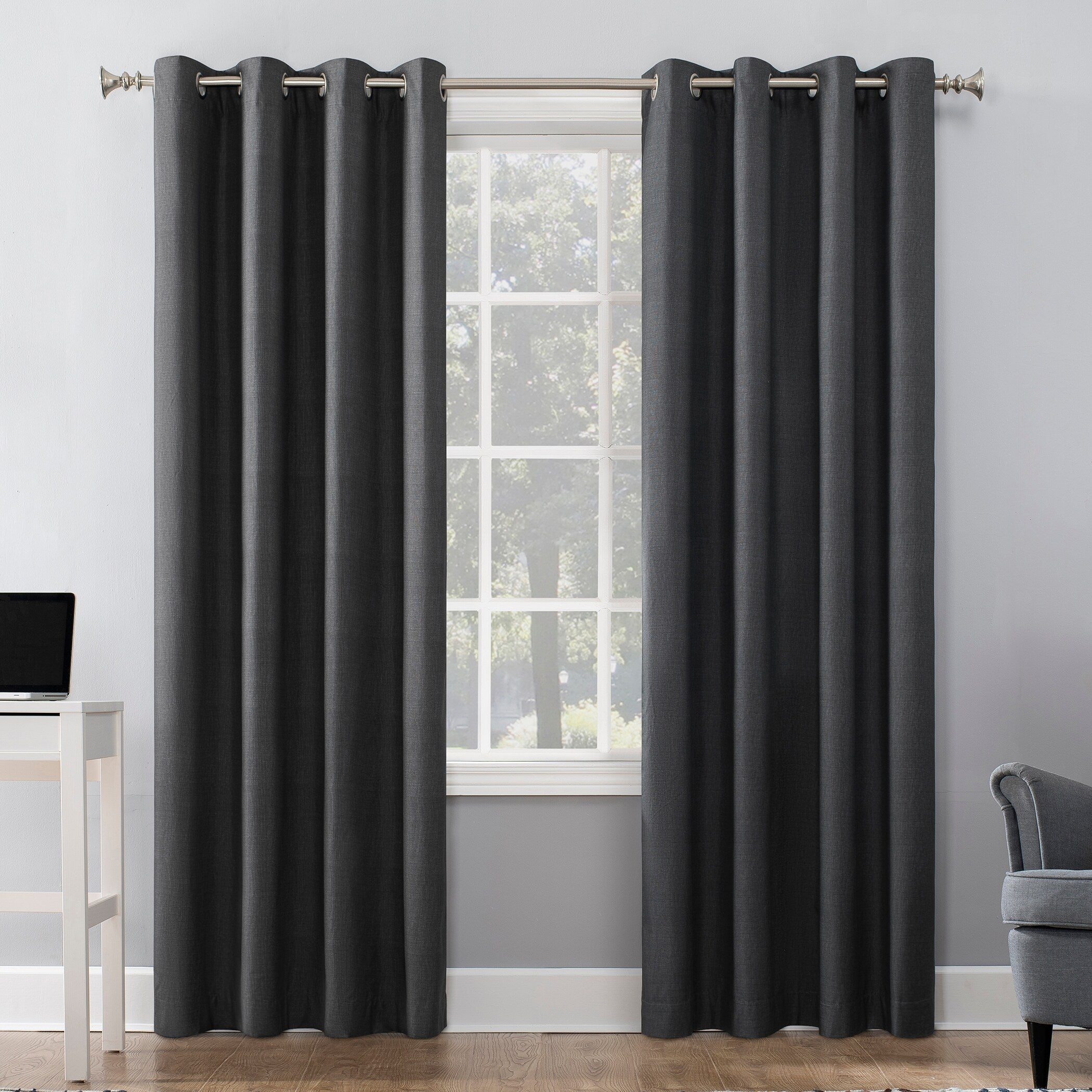 Sun Zero Duran Thermal Insulated Total Blackout Grommet 1-Piece Curtain Panel, Single Panel