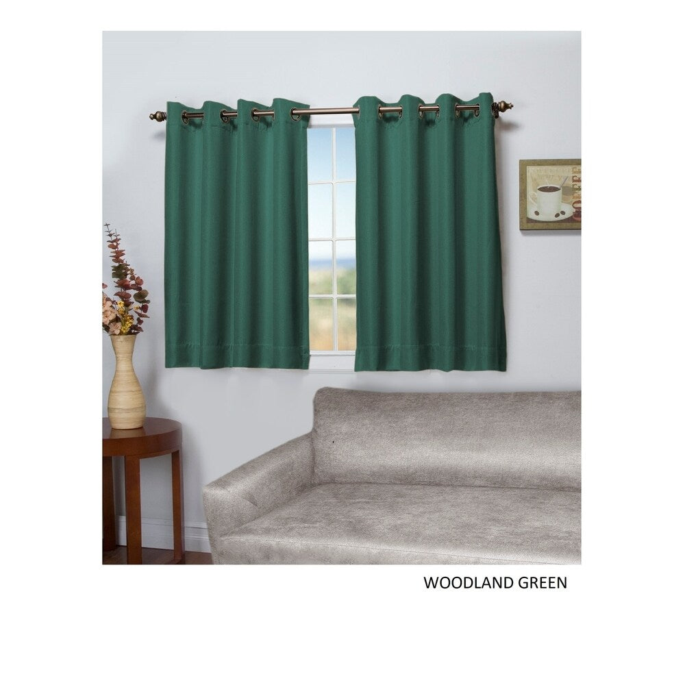 Tacoma Double-Blackout Grommet Curtain Panel - Short Length