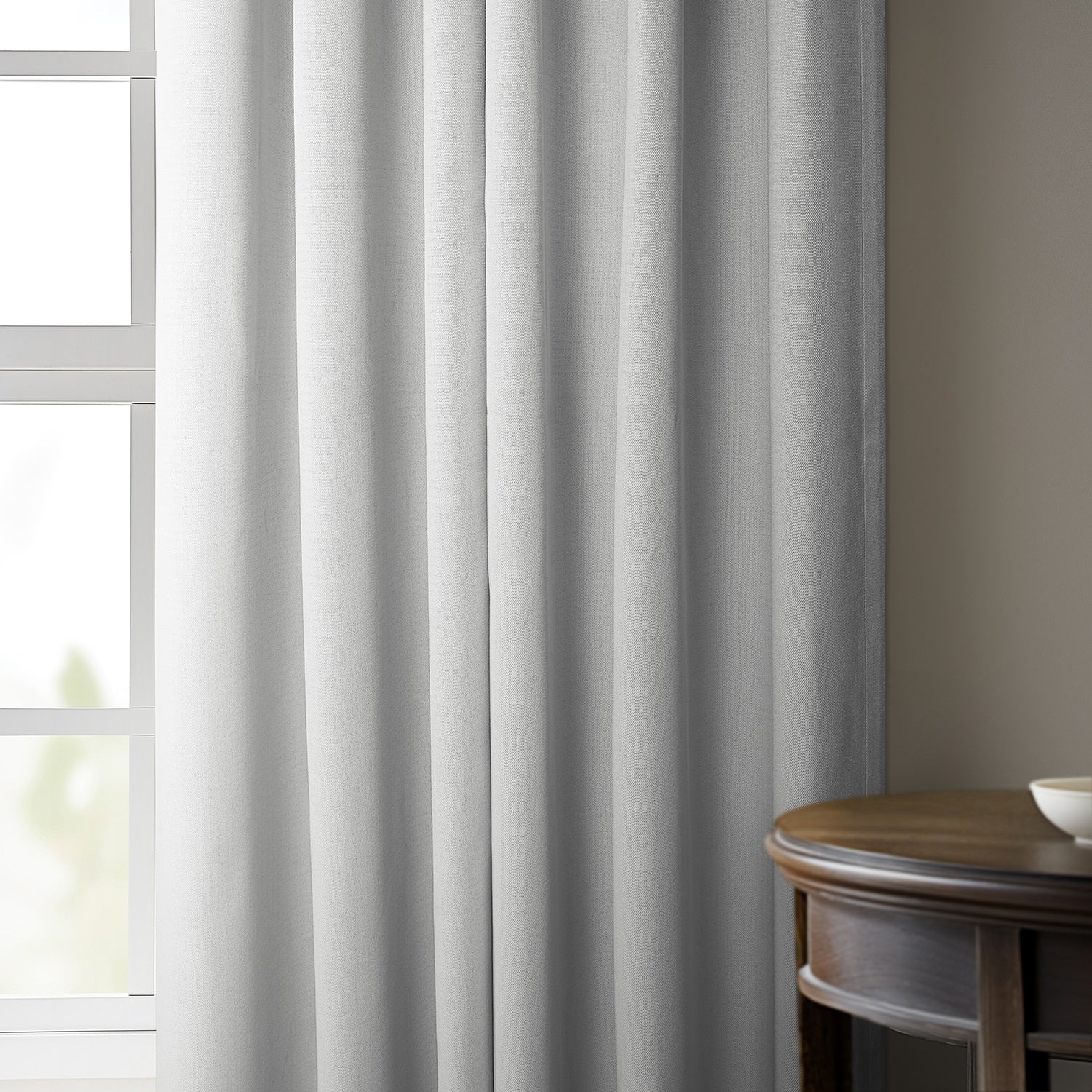 Exclusive Fabrics Faux Linen Extra Wide Room Darkening Curtains (1 Panel)