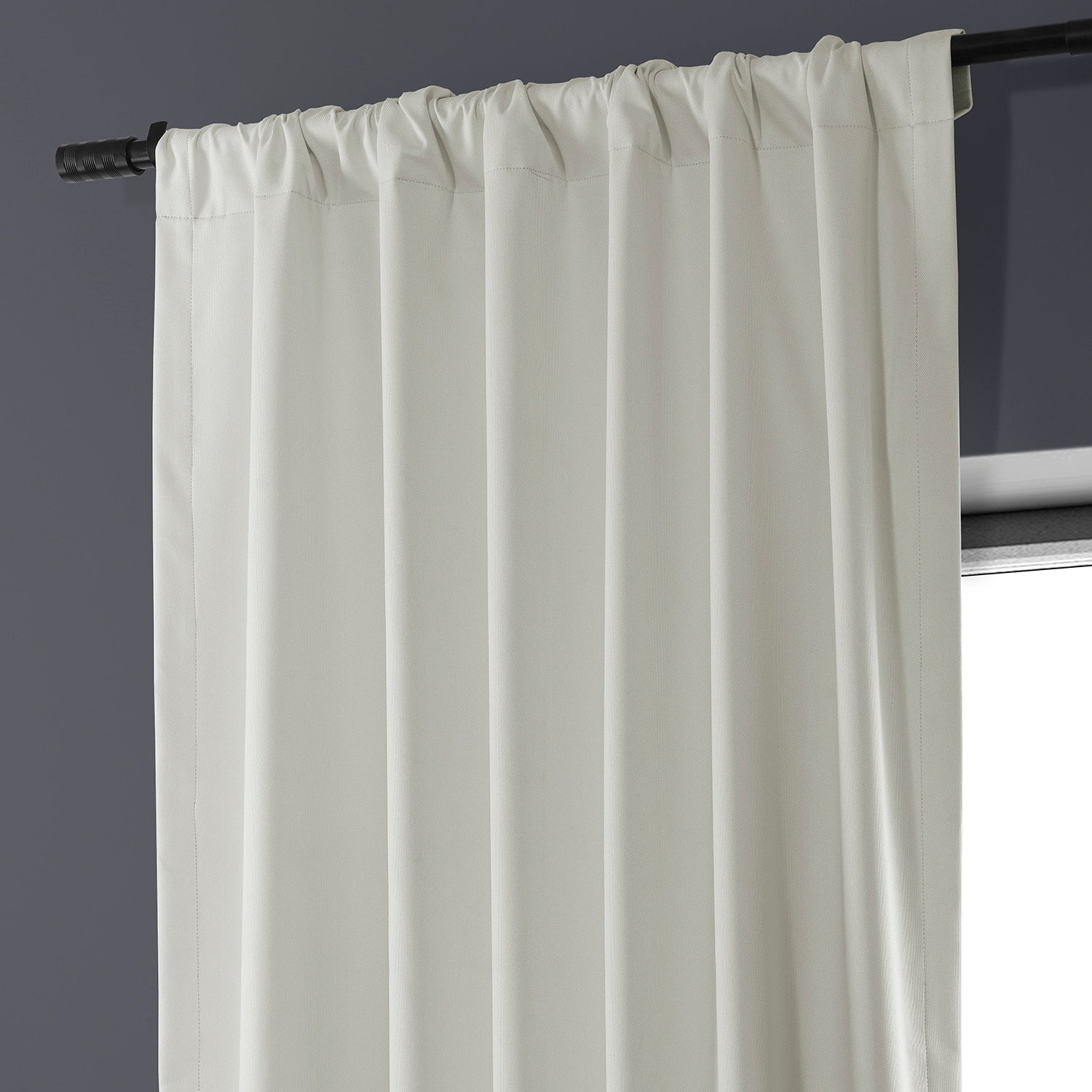 Exclusive Fabrics Performance Linen Luxury Blackout Curtains (1 Panel) - Thermal Insulation, Elegant Blackout Drapery