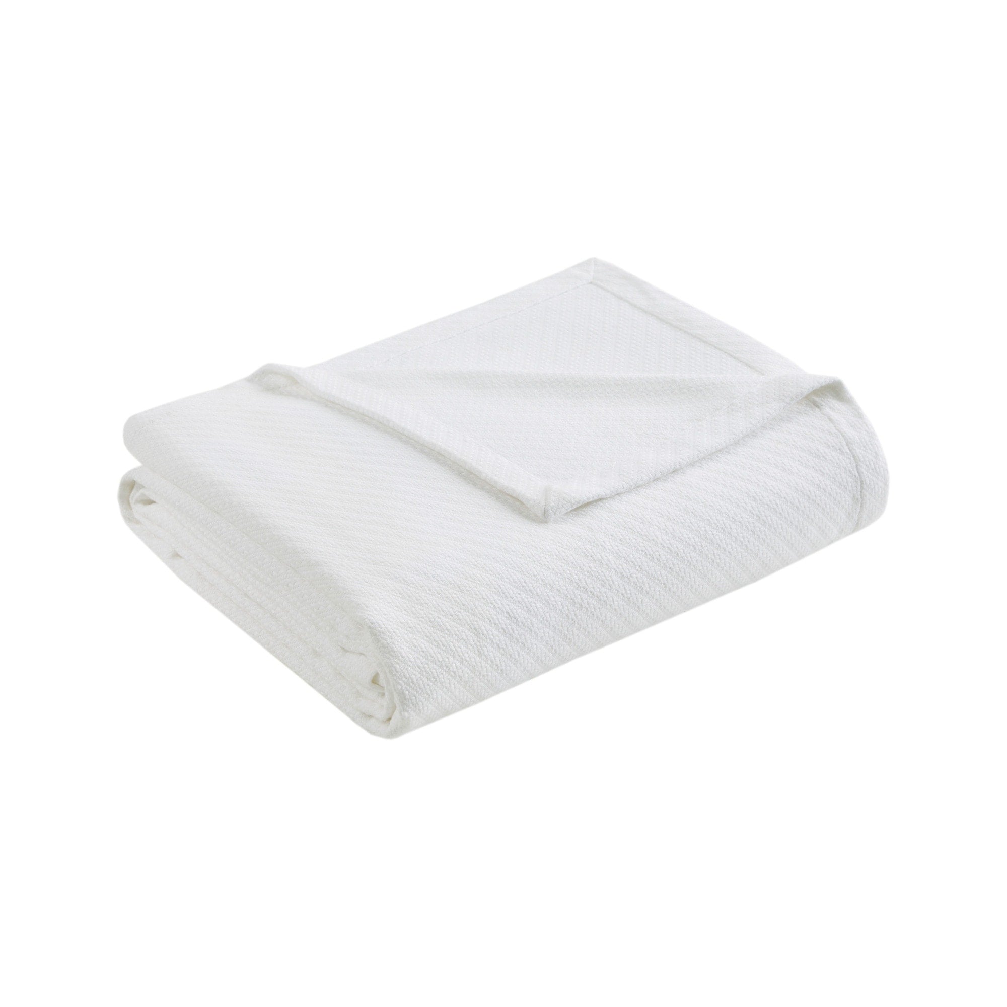 Madison Park Liquid Solid Colored Woven Cotton Blanket