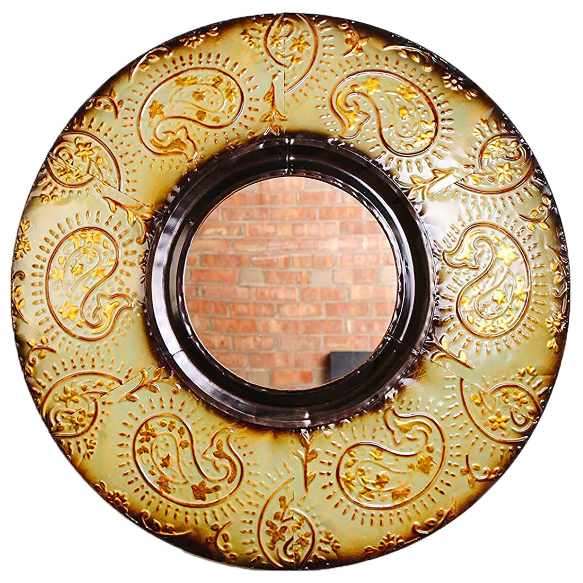 Mid Century Modern Round Wall Decor Mirror, 30 Diameter