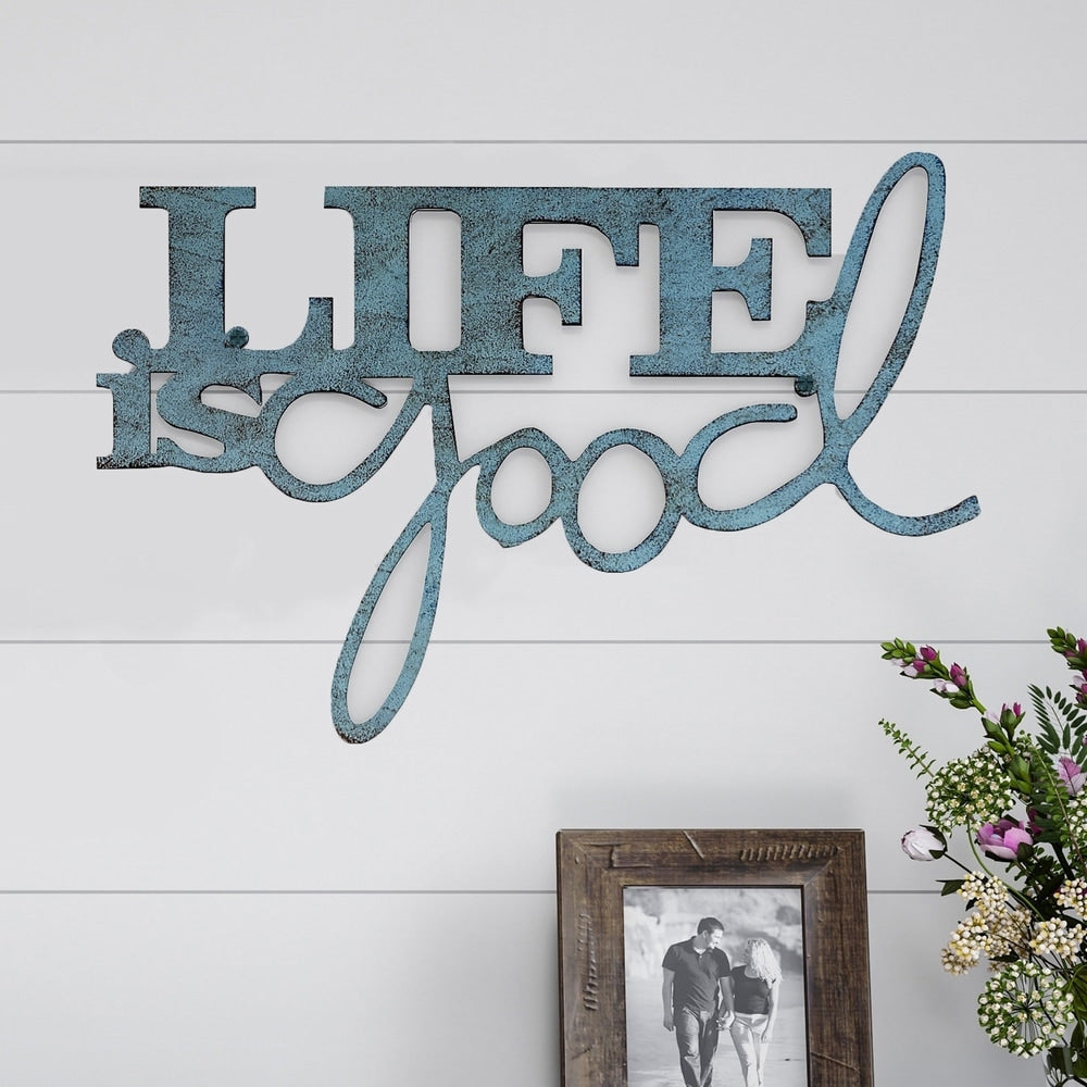 Lavish Home 3D Metal Wall Art - Life is Good