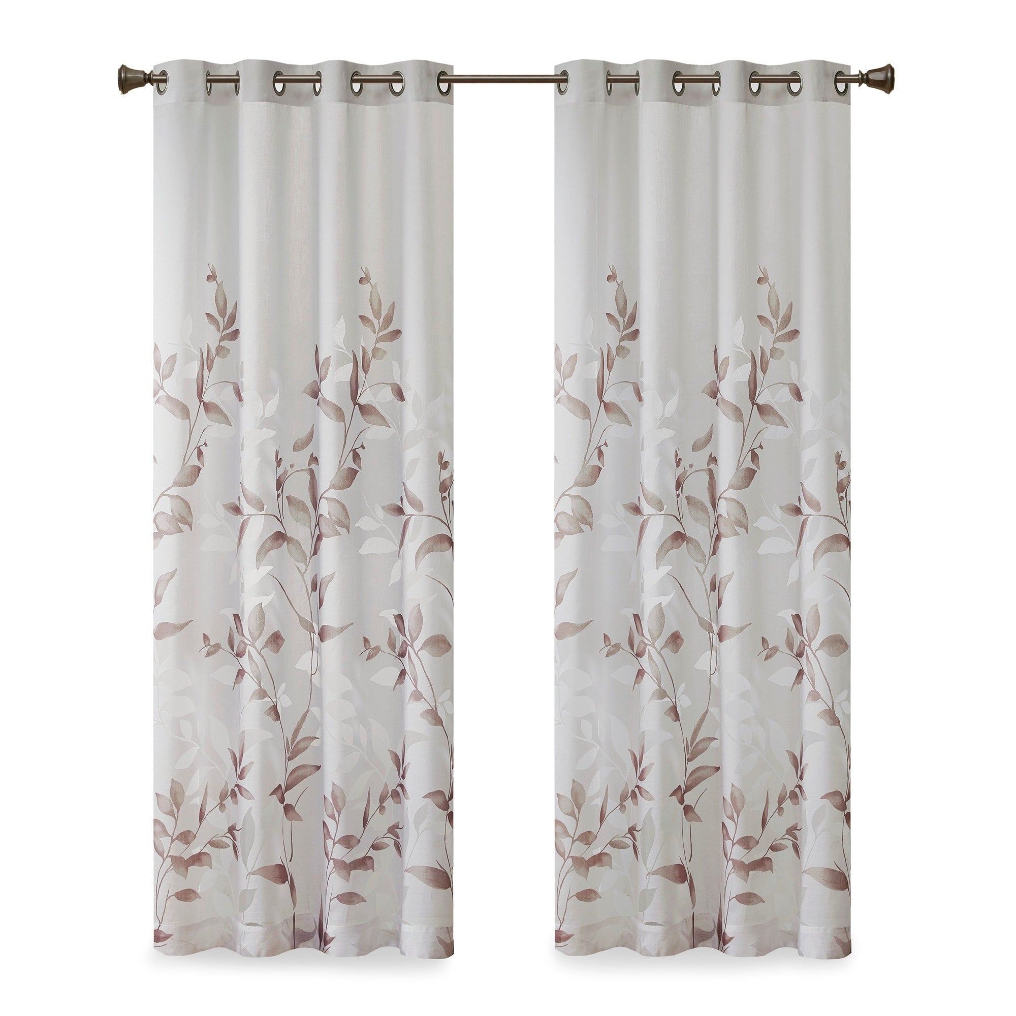 Madison Park Vera Burnout Printed Curtain Panel