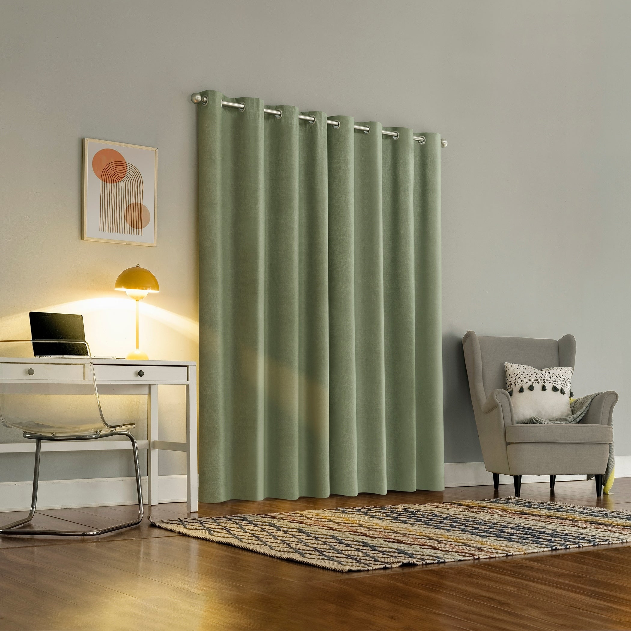 Sun Zero Duran Thermal Insulated Total Blackout Grommet 1-Piece Curtain Panel, Single Panel