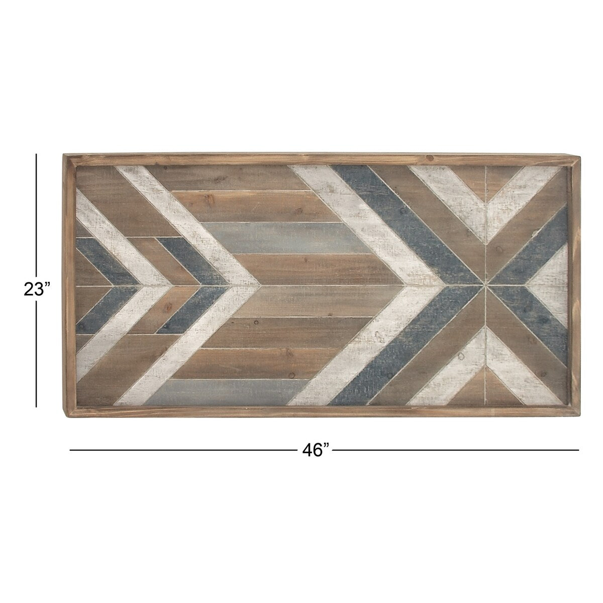 Wooden Geometric Handmade Southwestern Home Wall Decor - Multi Colored - Roche River Decor