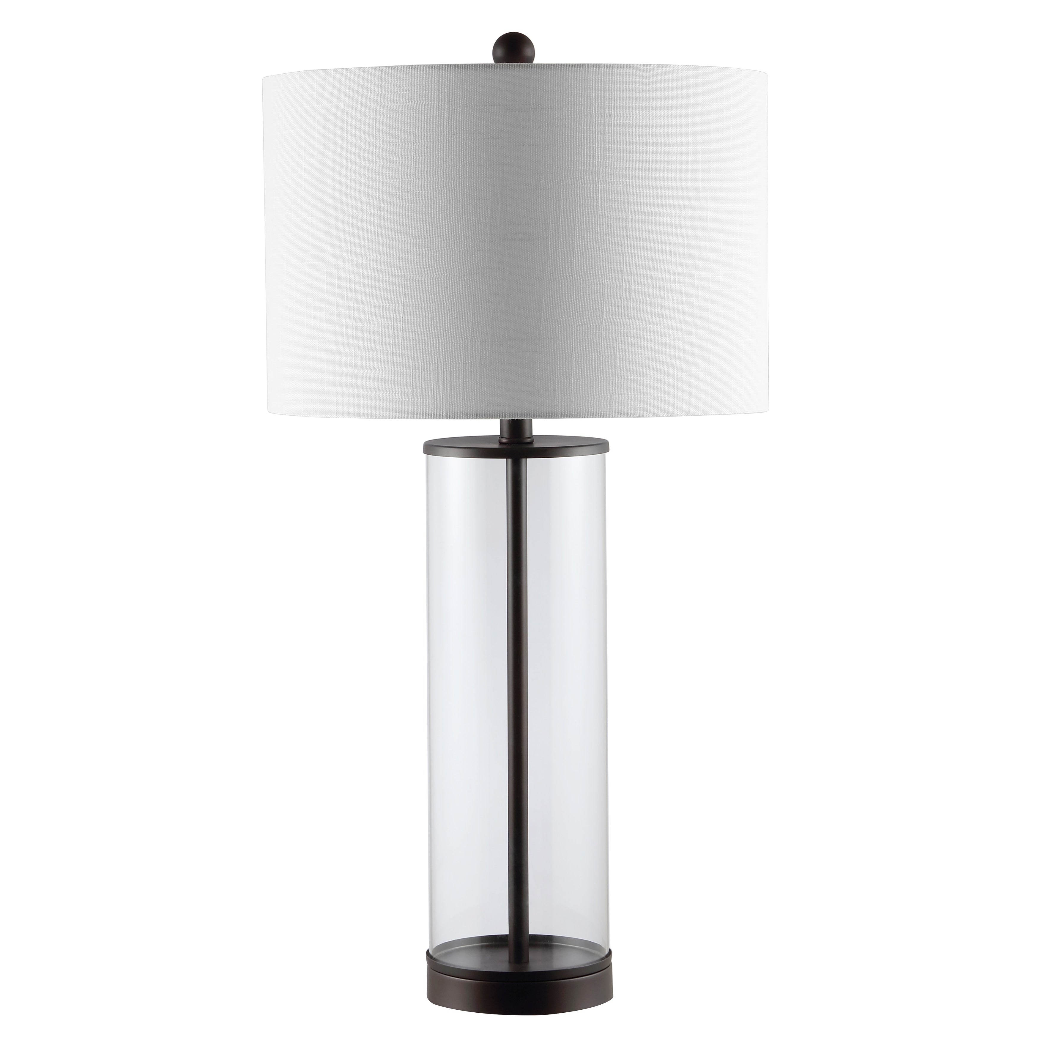 Parish 29 Glass LED Table Lamp, Clear/Chrome by JONATHAN Y