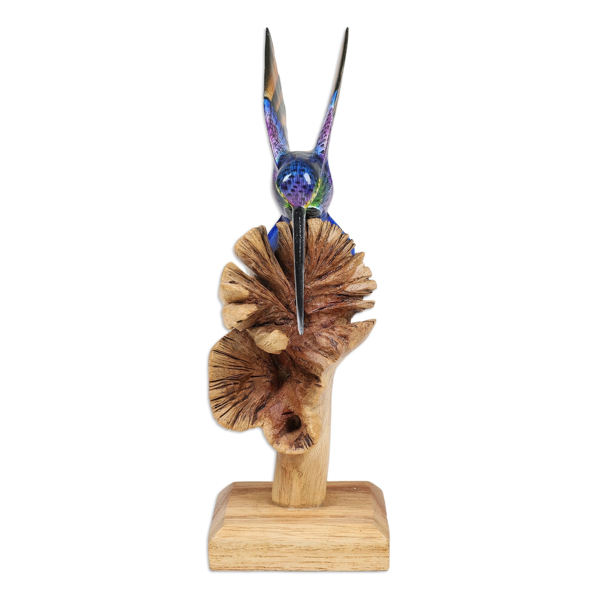 Novica Handmade Divine Bird Wood Sculpture