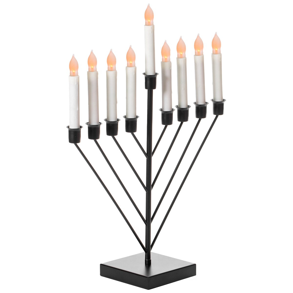 Nine Branch Electric Chabad Judaica Chanukah Menorah