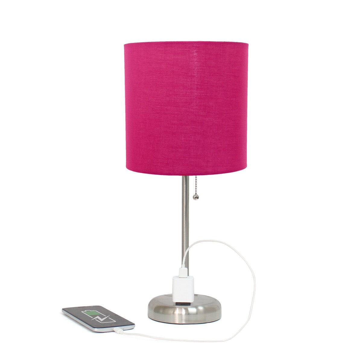 Simple Designs 9.5 Desk Lamp with Charging Outlet and LED Bulb Included - 19.50