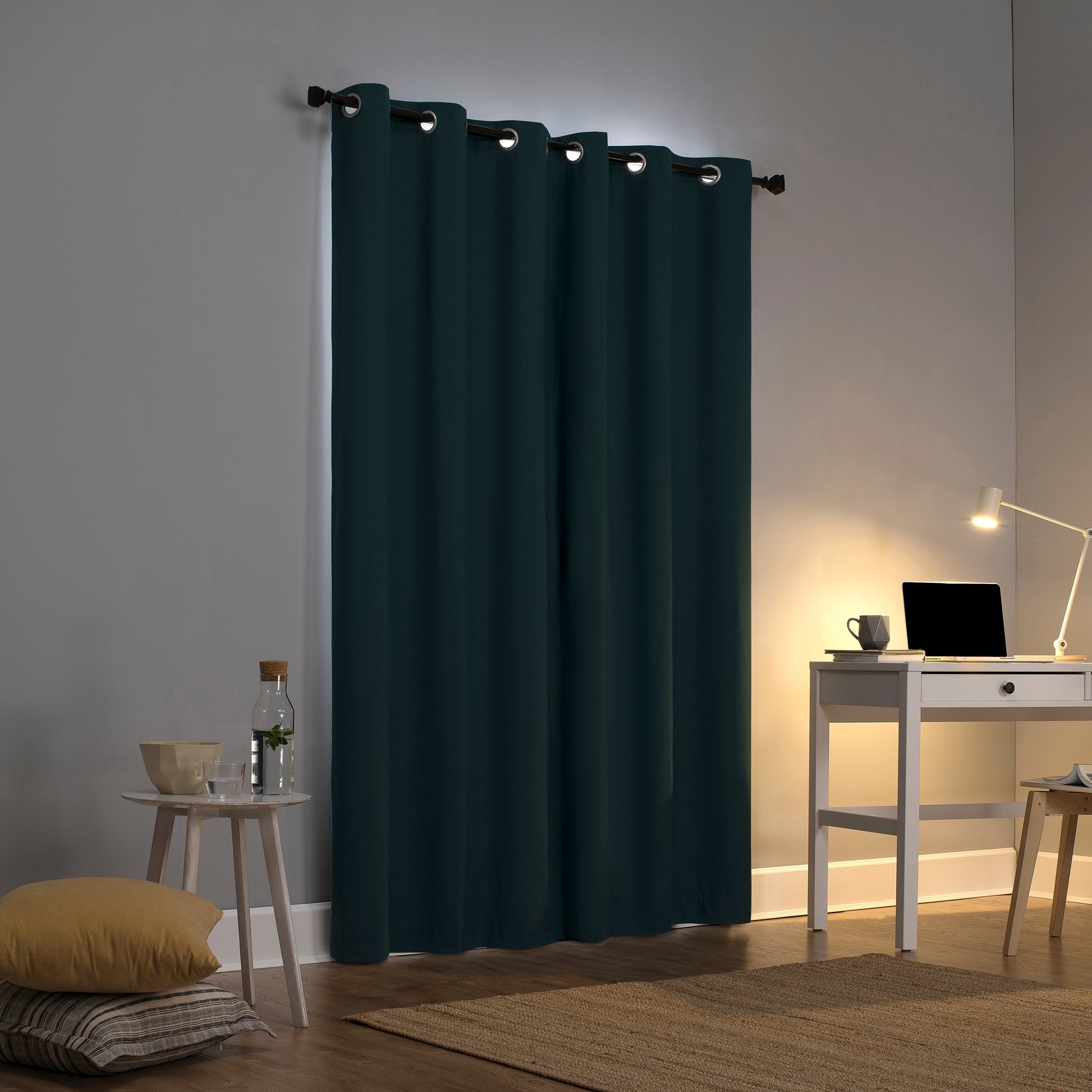 Sun Zero Cyrus Thermal Total Blackout Grommet Curtain Panel, Single Panel